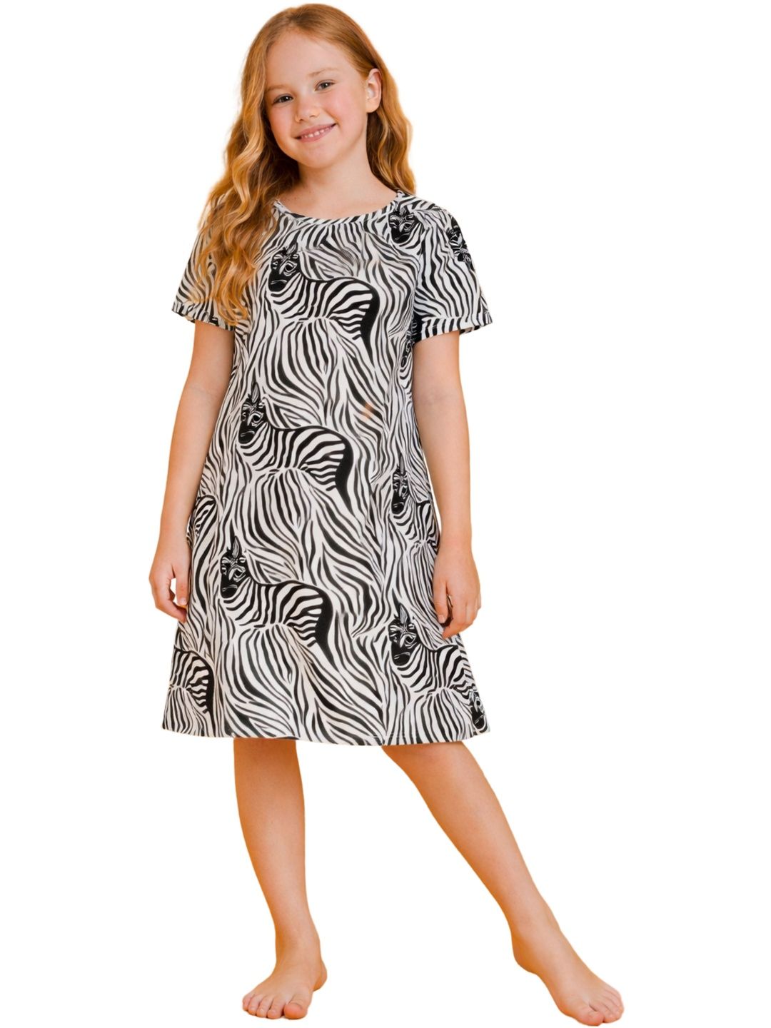 TotzTouch Girls Printed Nightdress-picture-23