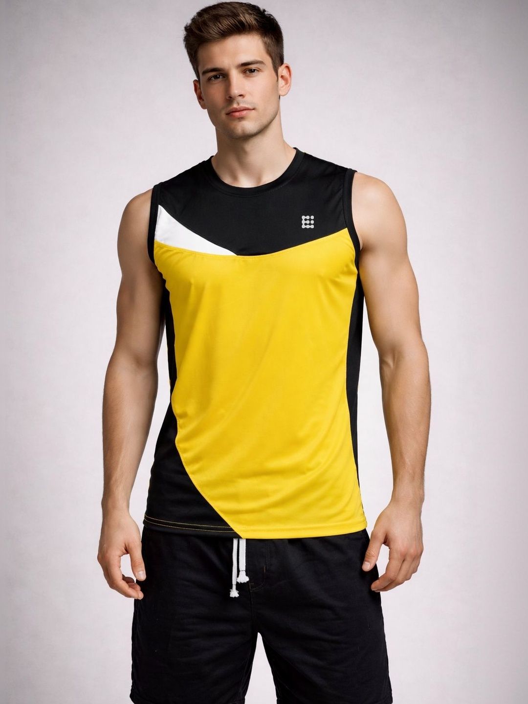 ENRIZZ Men Colourblocked Dri-FIT T-shirt-picture-36