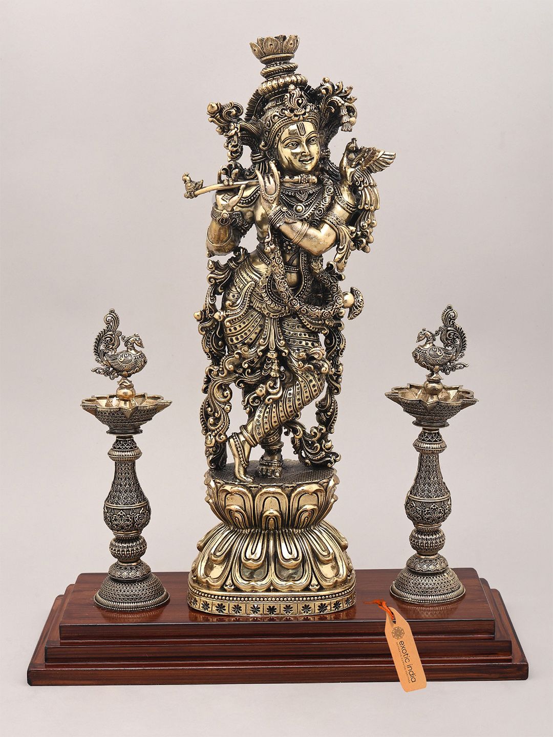 Exotic India Gold-Toned Religious Idol Showpiece-picture-29