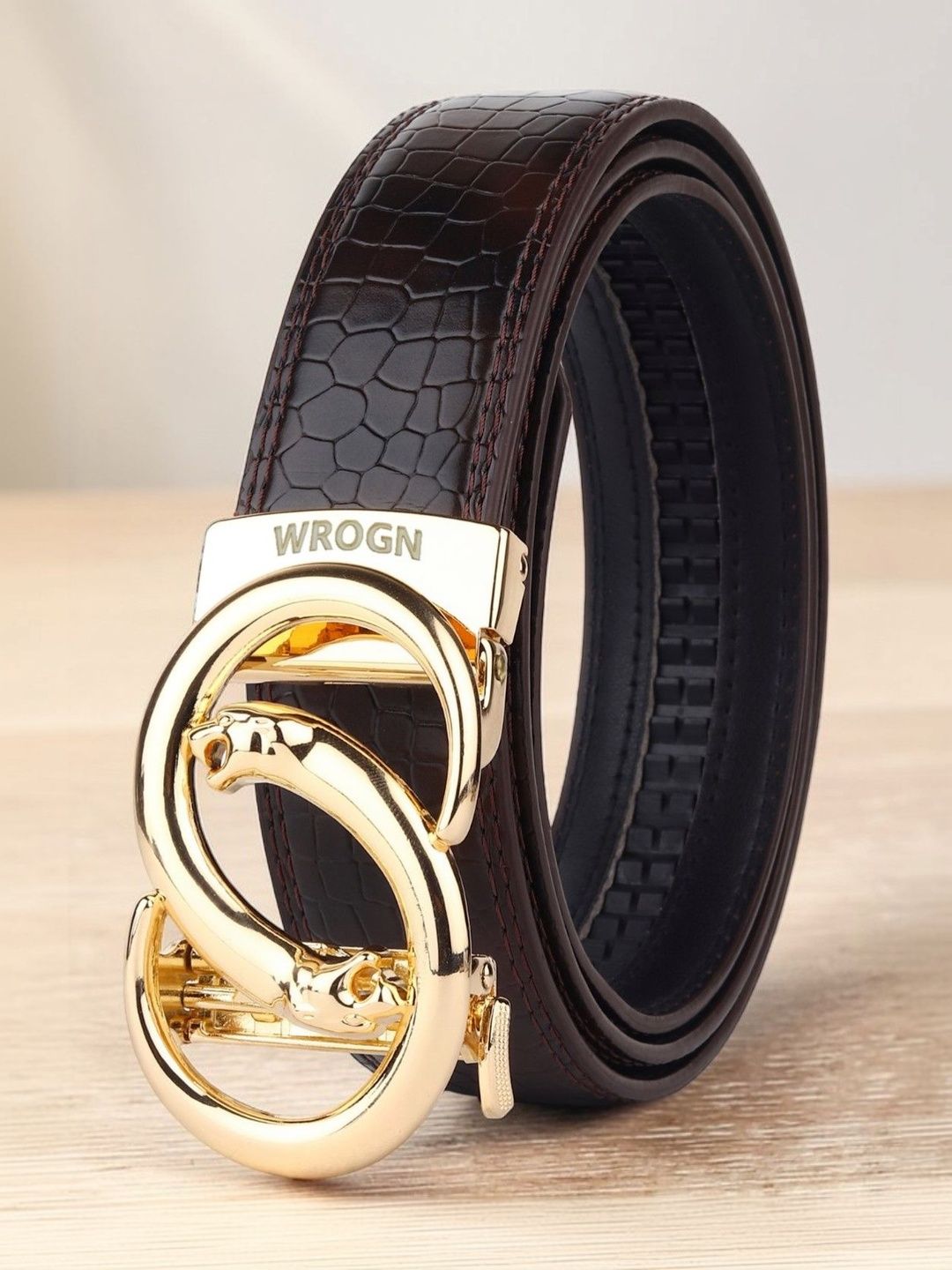 WROGN Men Textured PU Formal Belt-picture-48