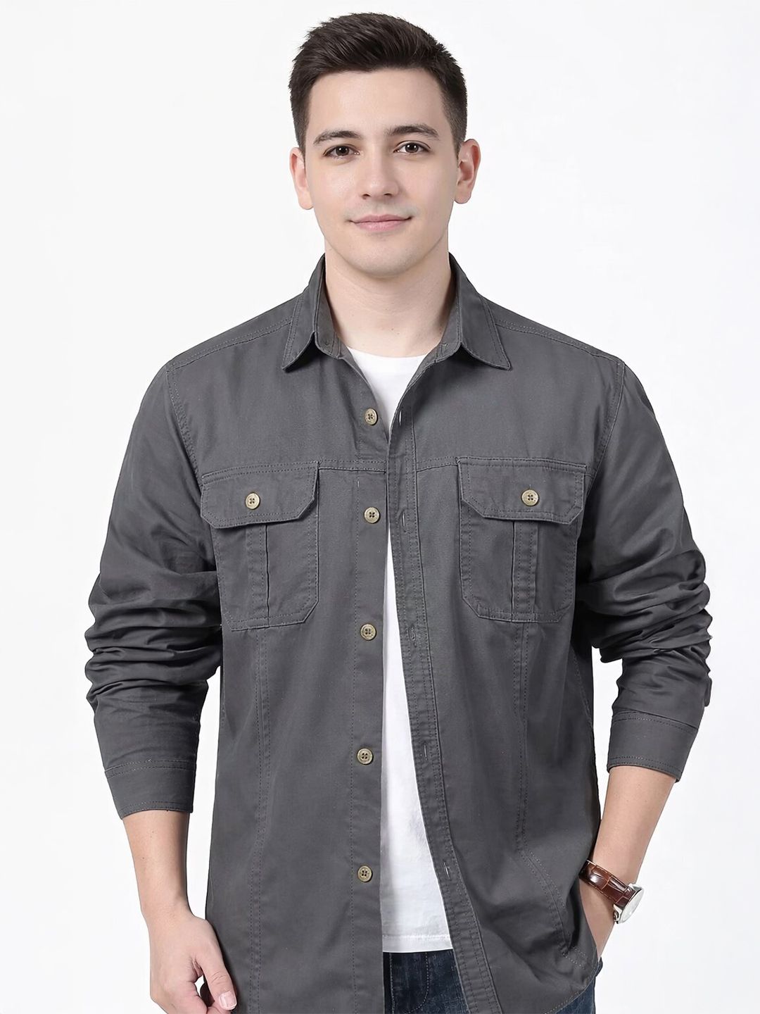 FABRIPPLE Men Classic Casual Shirt-picture-41