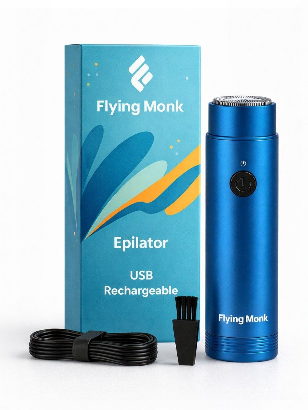 Flying Monk Gentle Electric Rechargeable Mini Face Epilator With Brush-image-46