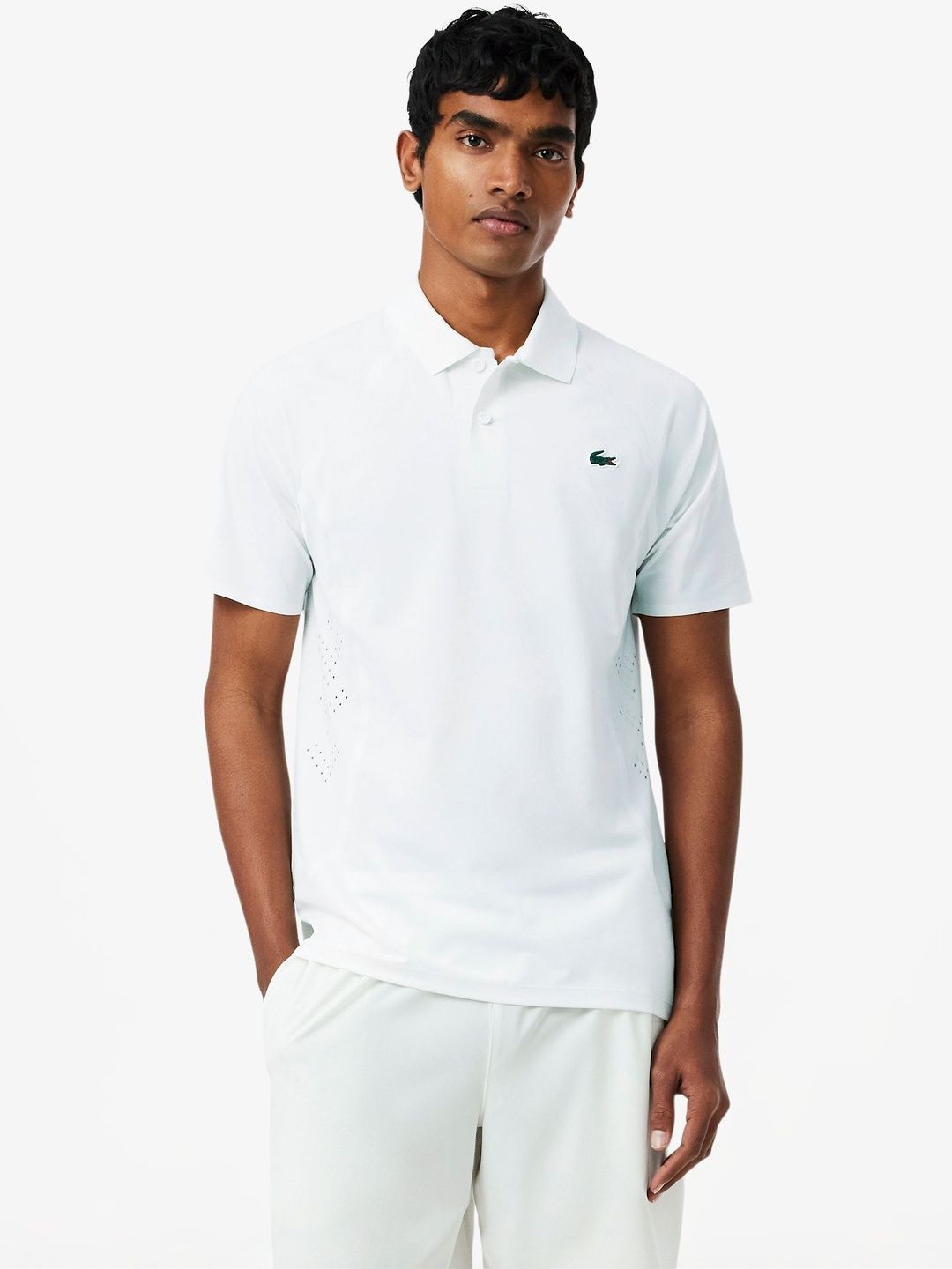 Lacoste Men Brand Logo Polo Collar Pockets Slim Fit T-shirt-picture-43