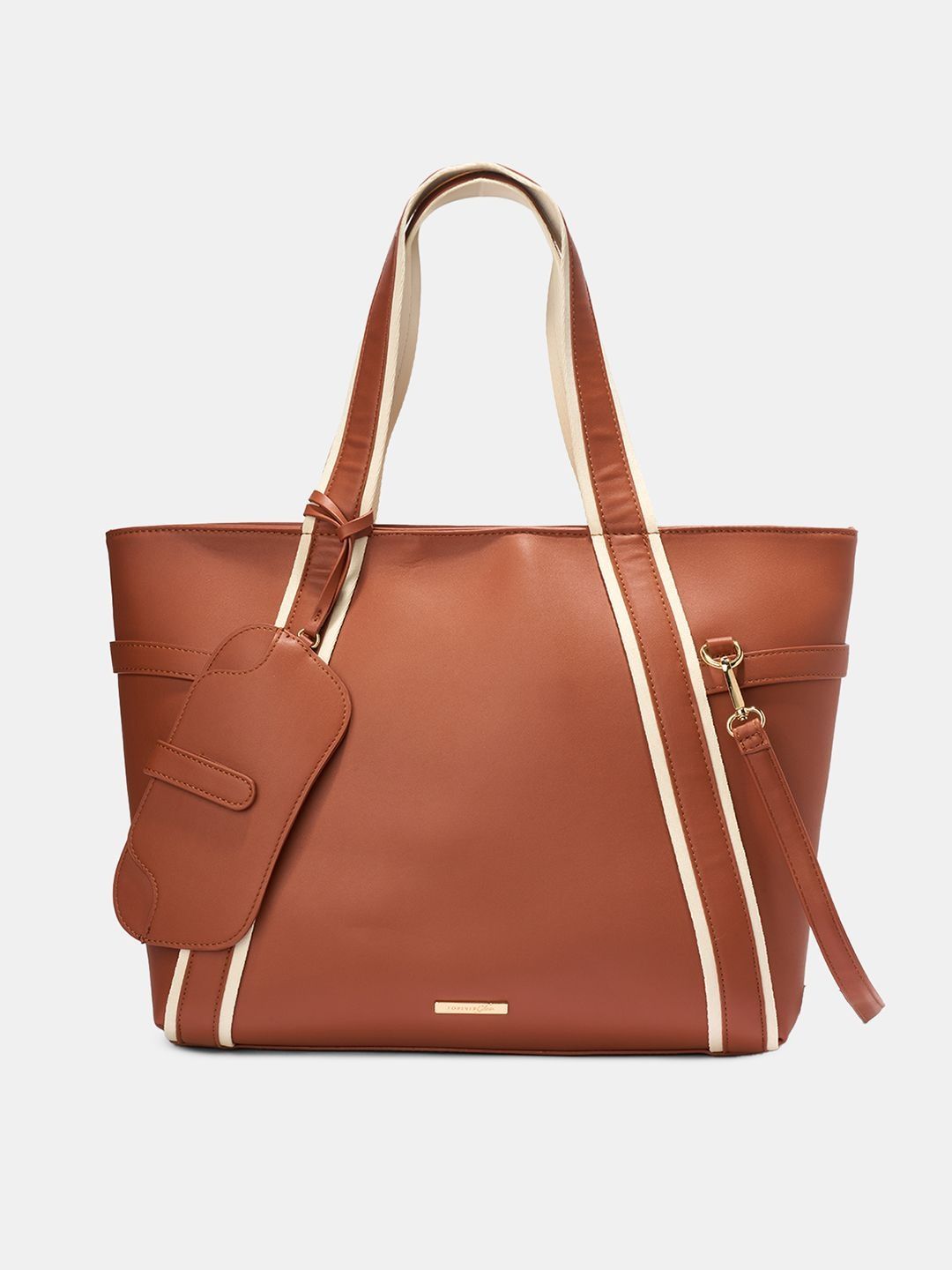 Forever Glam by Pantaloons Colourblocked PU Structured Tote Bag-picture-28