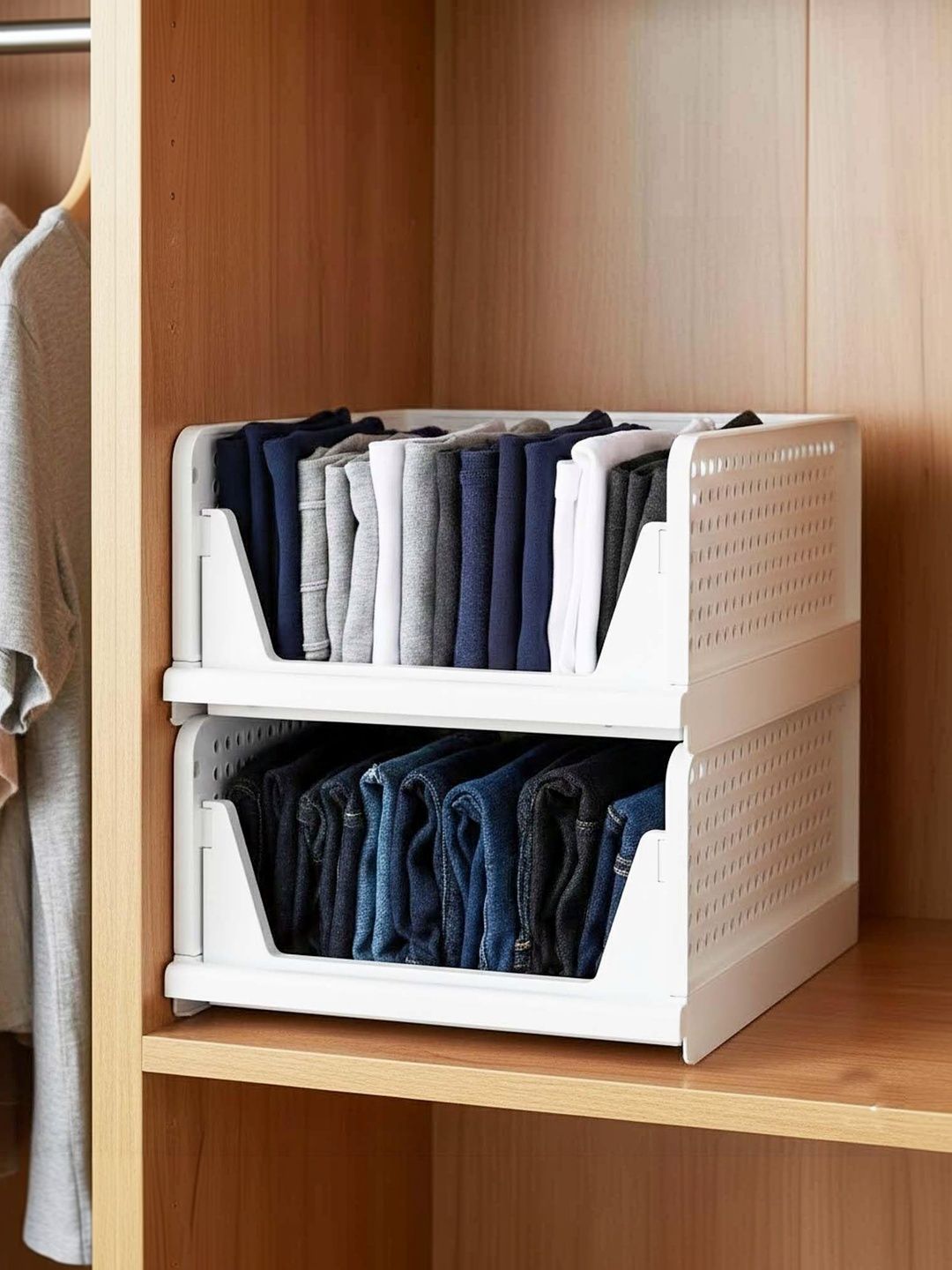 Go Hooked White Set of 2 Super Strong Drawer Organiser Organisers-image-35