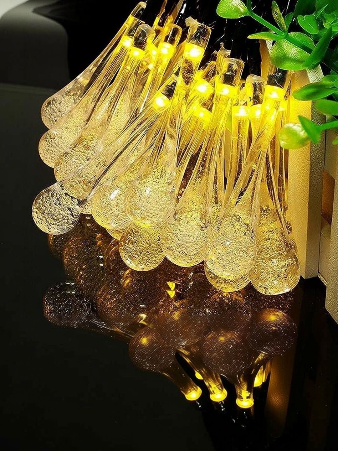 MPROW Yellow Waterproof Teardrop String Lights-picture-26