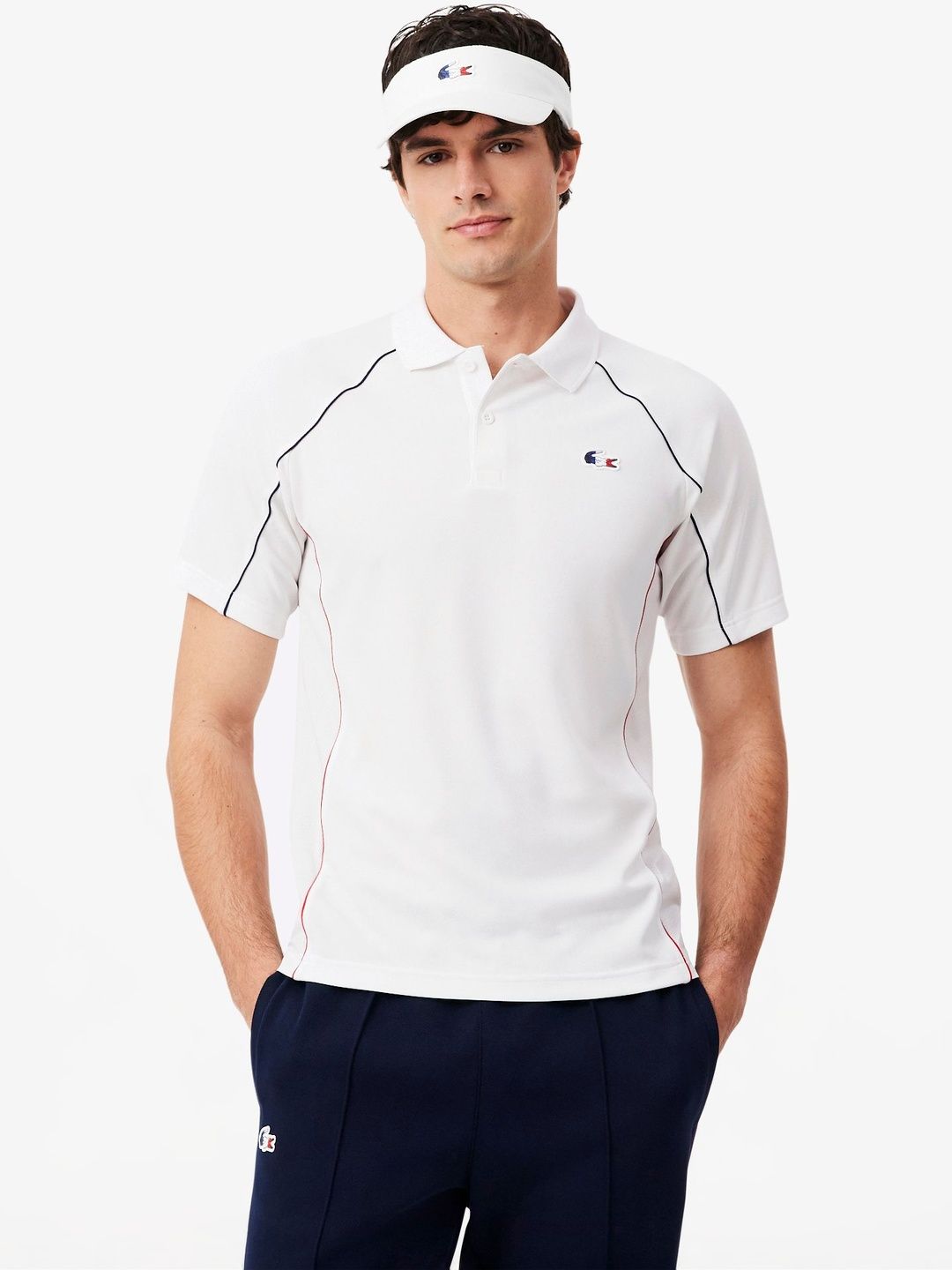 Lacoste Men Brand Logo Polo Collar T-shirt-image-18