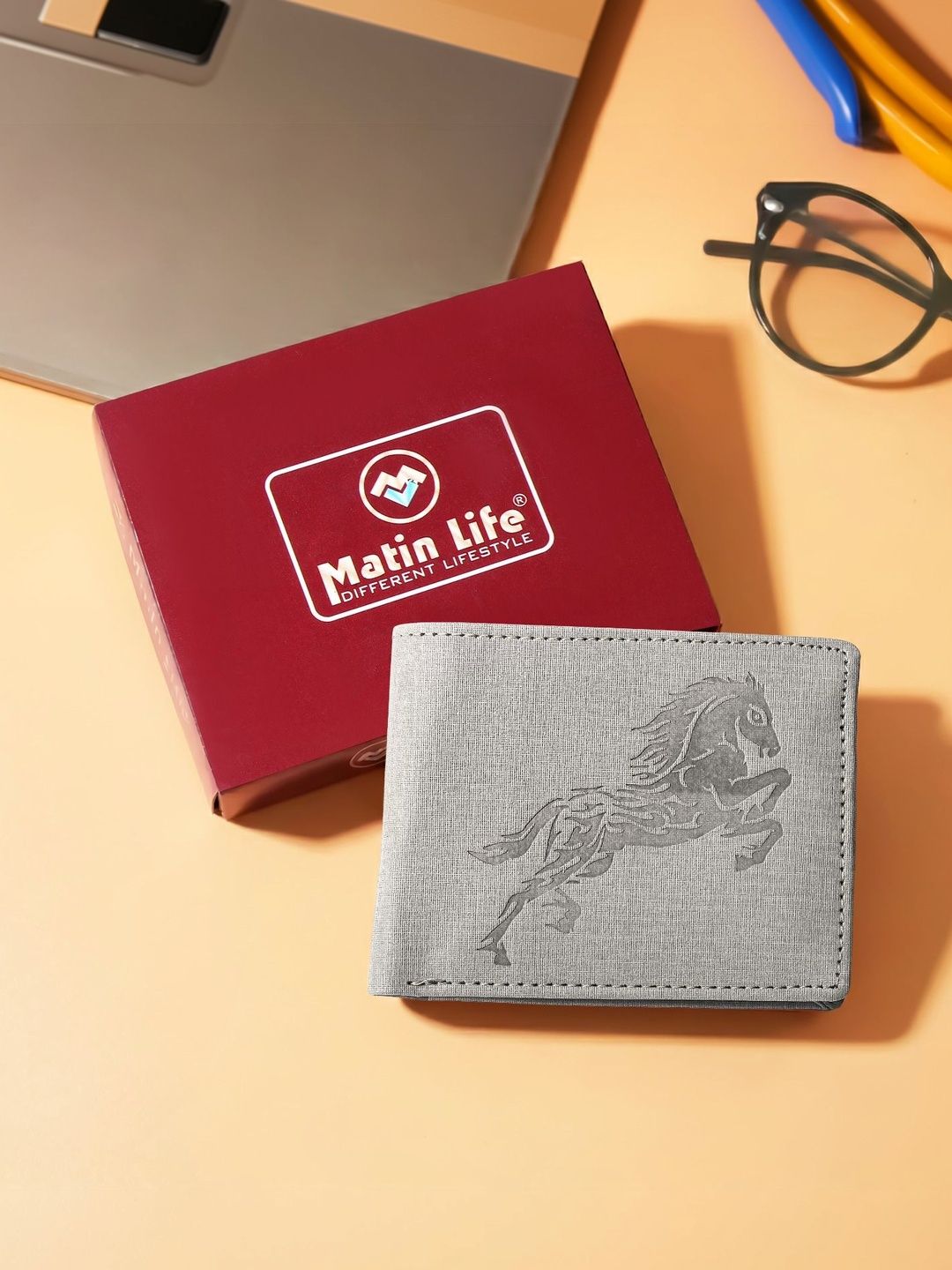 MATIN LIFE Men Textured PU Two Fold Wallet-picture-21