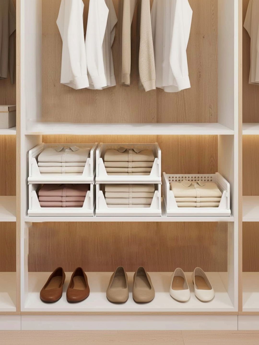 Go Hooked White Set of 5 Super Strong Drawer Organiser Organisers-picture-27