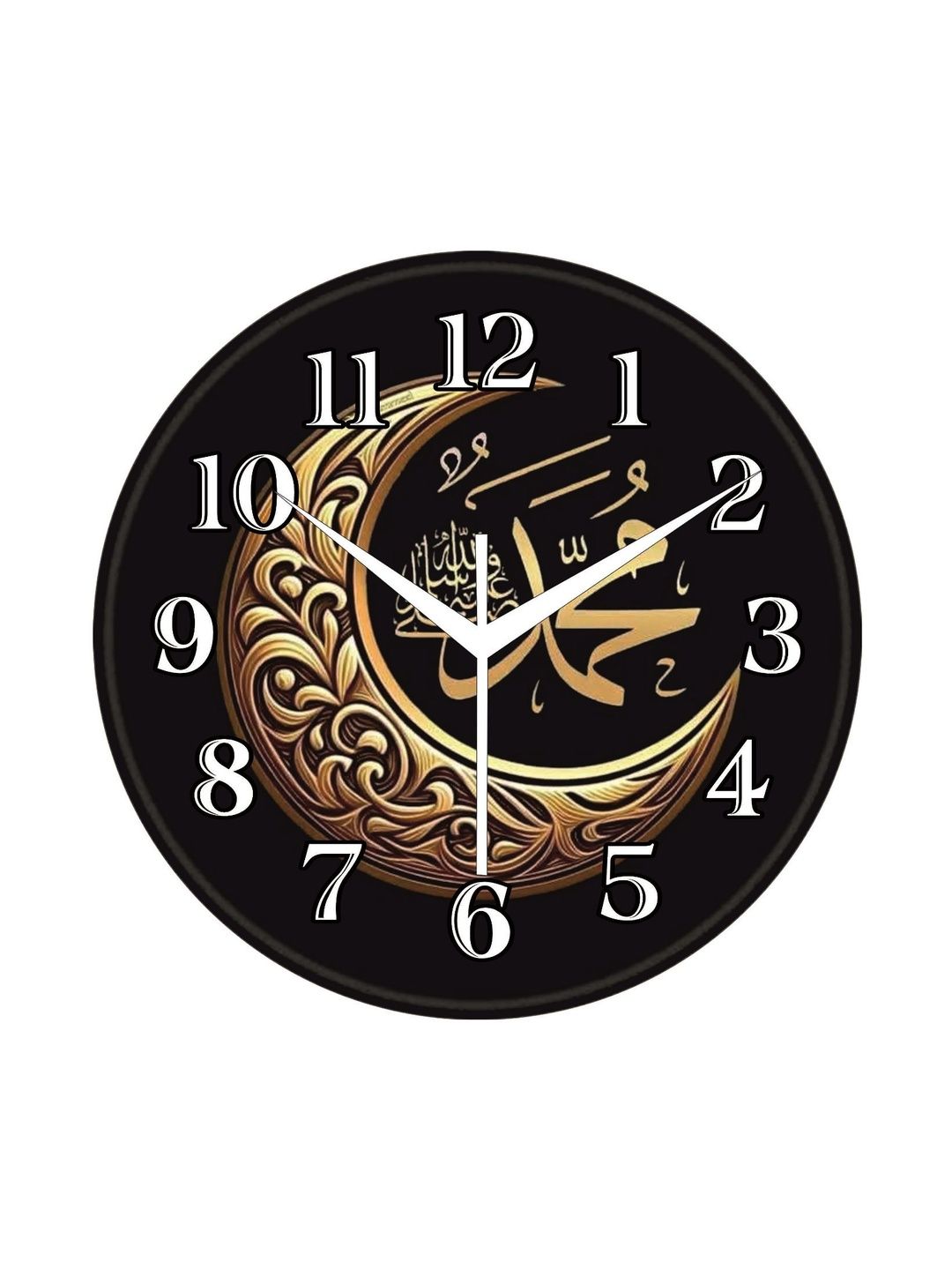 NEXA FLOW Black & Black Textured Wall Clock-picture-38