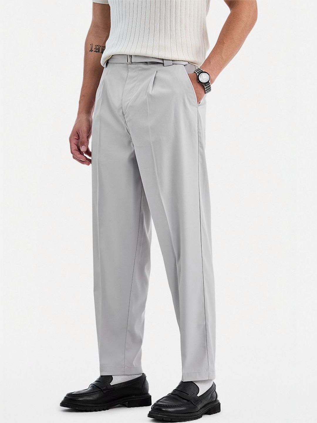 Snitch Men Pleated Trousers-picture-33