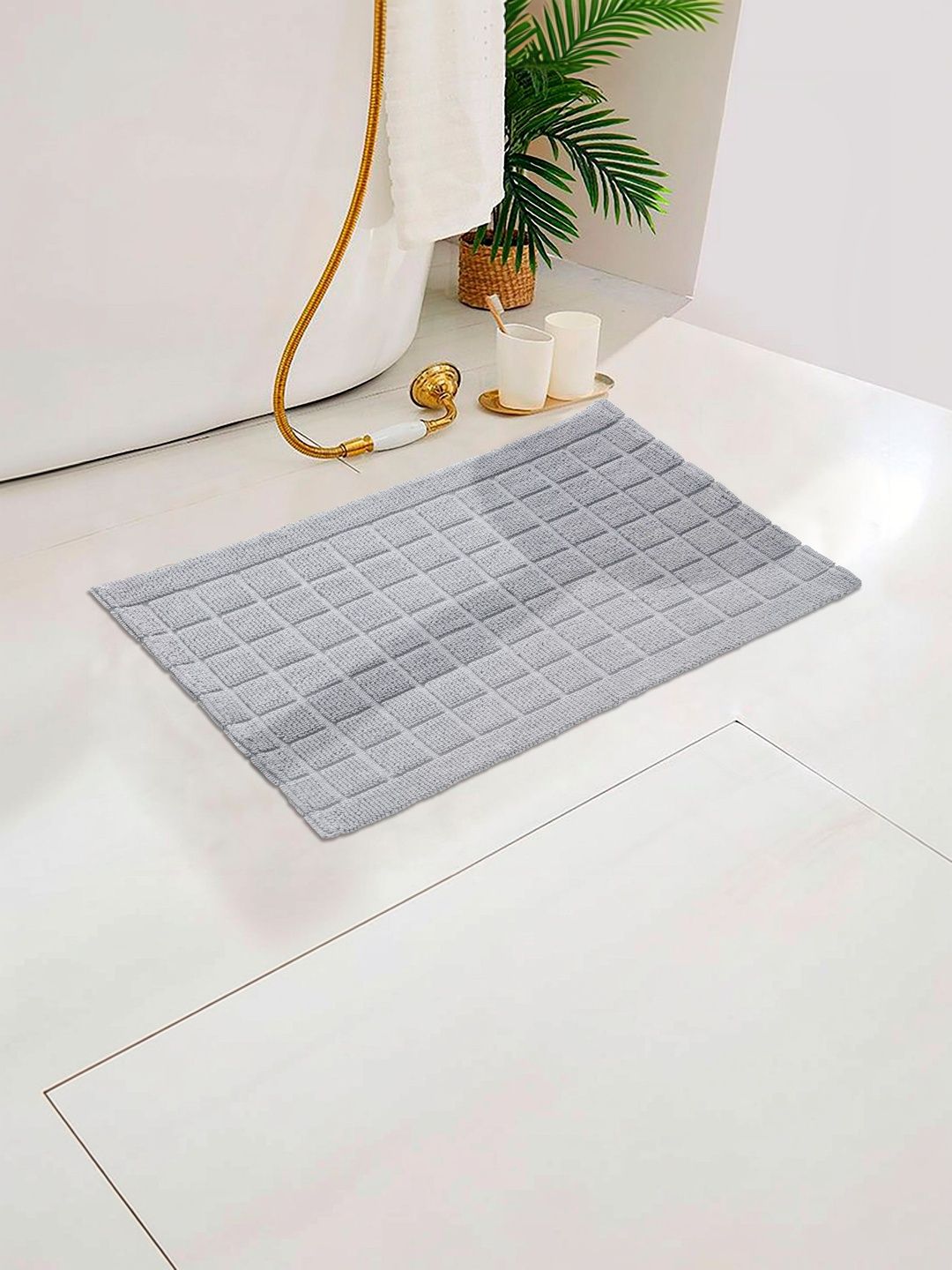 Homzz Grey Cotton Anti-Skid Doormats-image-33