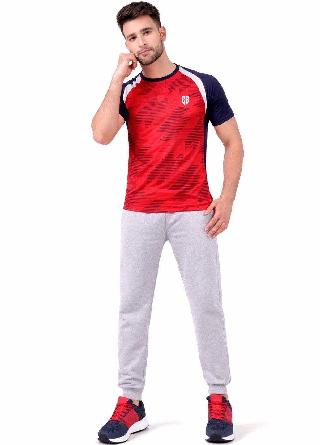 Here&Now X Game Begins Men Colourblocked T-shirt-picture-14