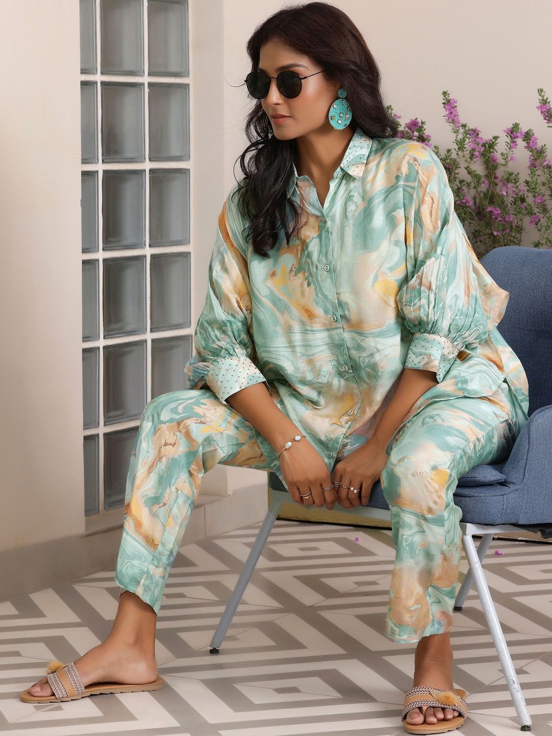 Gerua By Libas Printed Shirt with Trousers