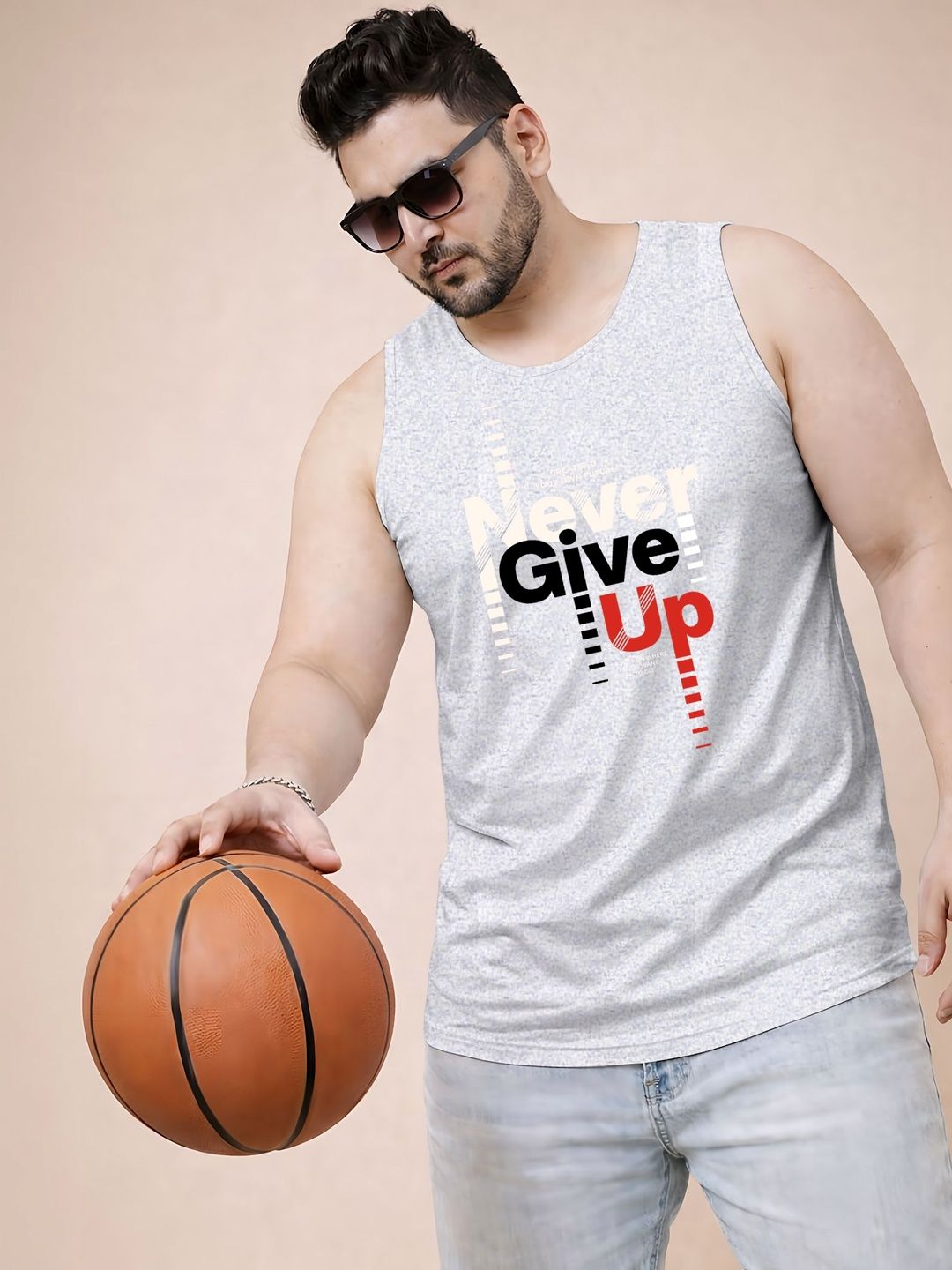 Triptee Printed Cotton Gym Vest-picture-13