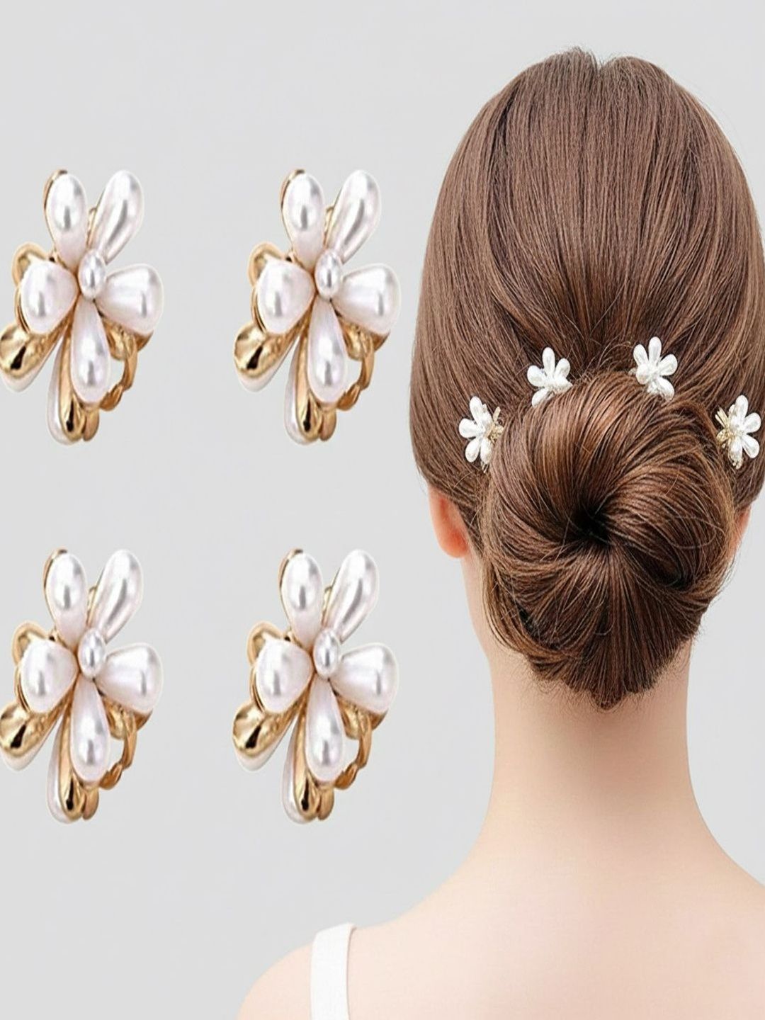 Caprese Elegant 4 Piece Collection Of Hair Clips Hair Accessory-image-36