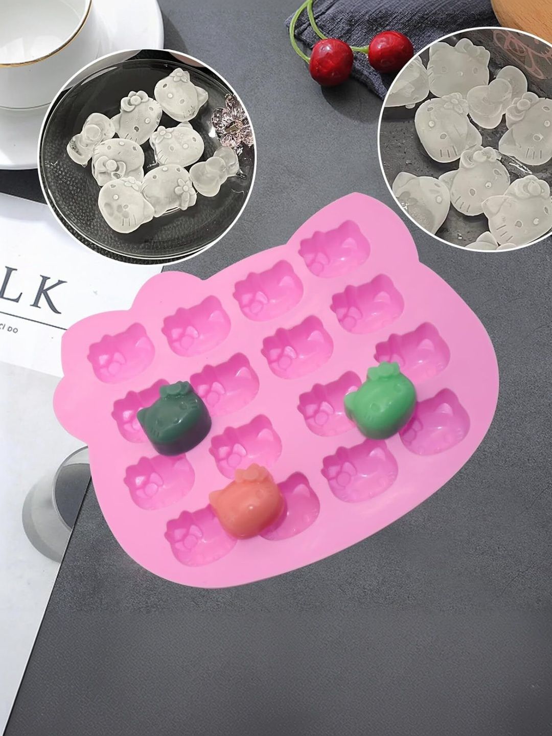 glamaxy Pink & Green Silicone Baking Moulds-picture-41