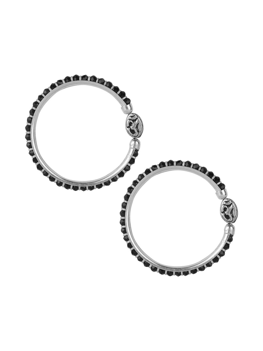 HULASI Unisex Kids 2 Sterling Silver Kada Bracelet-image-12
