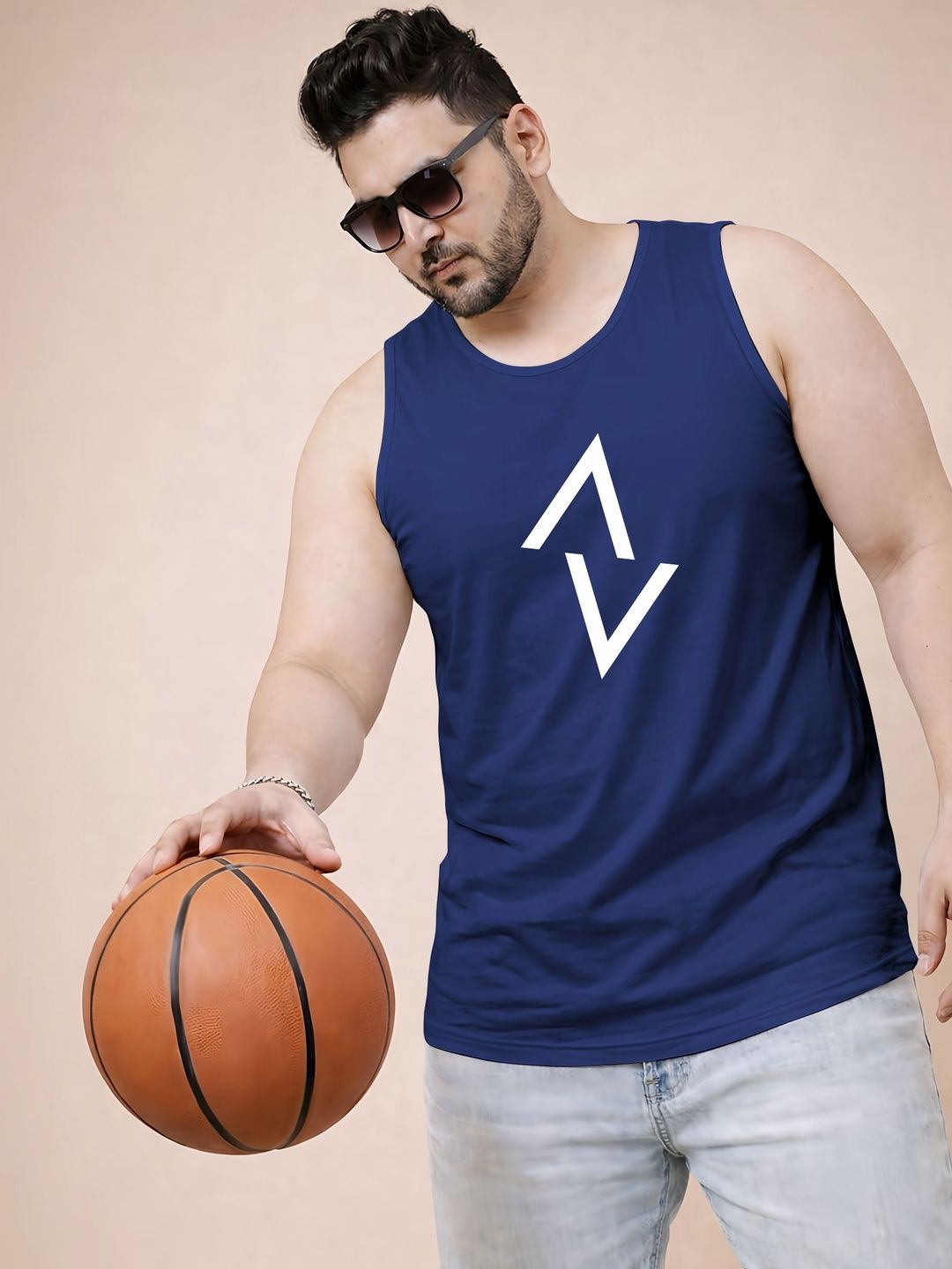 Triptee Printed Cotton Gym Vest-picture-19