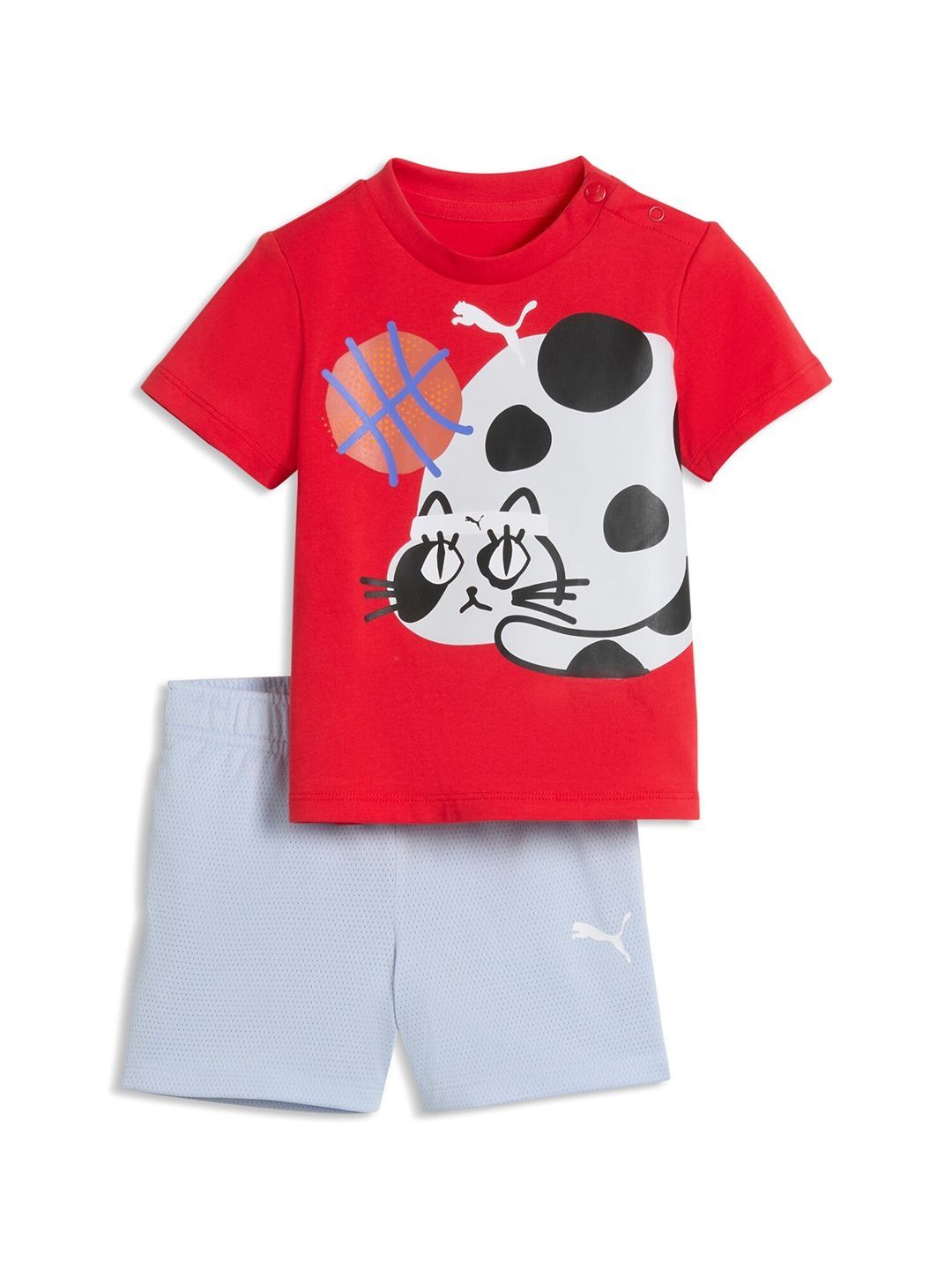 Puma Sporty Cats Infants' Kitty Print Tee and Shorts Set-picture-47