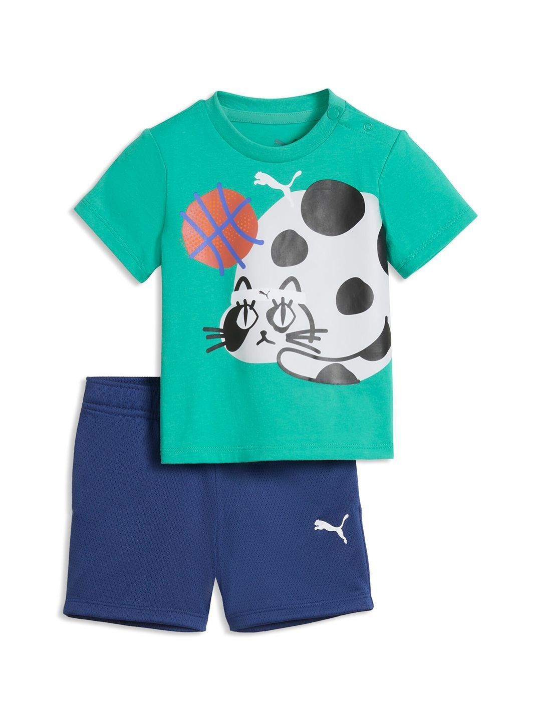 Puma Sporty Cats Infants' Kitty Print Tee and Shorts Set-picture-53