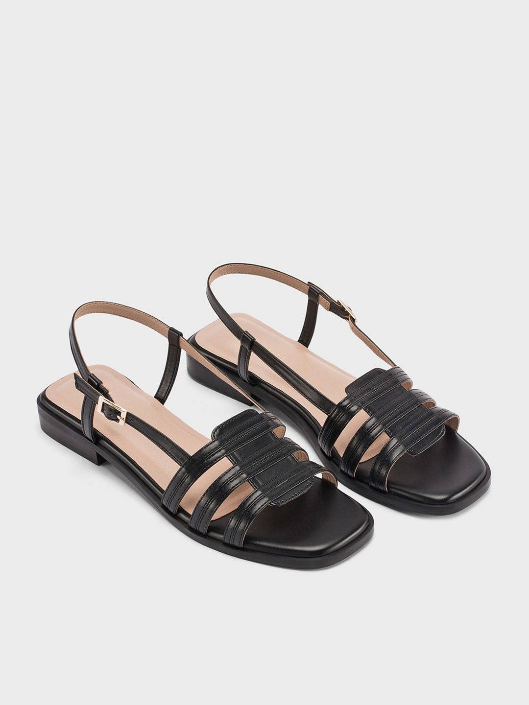 Lino Perros Women Open Toe Flats with Buckles-picture-27