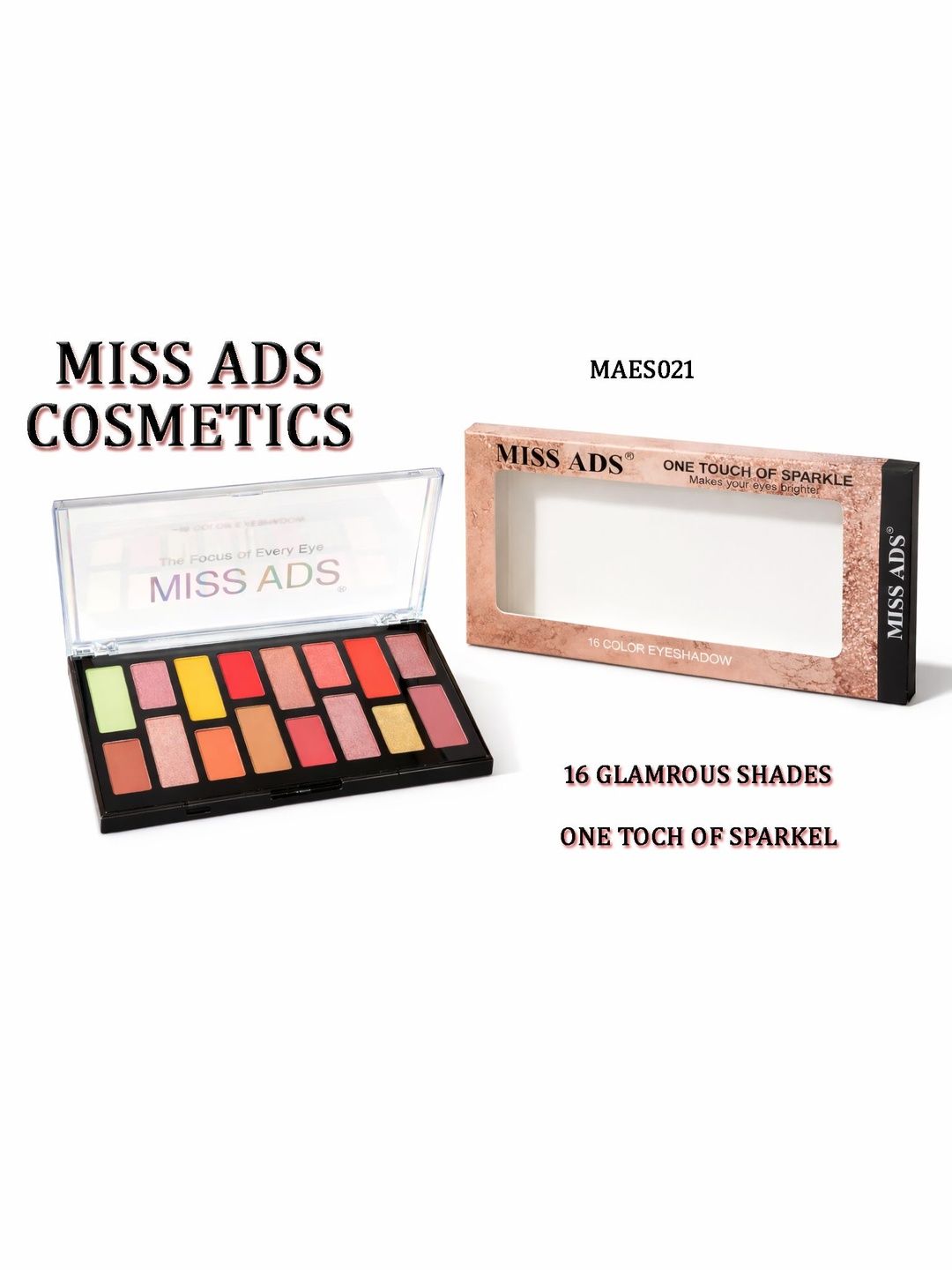 MISS ADS 16 Color Eyeshadow Pallet- MAES021 - 15 g-picture-39