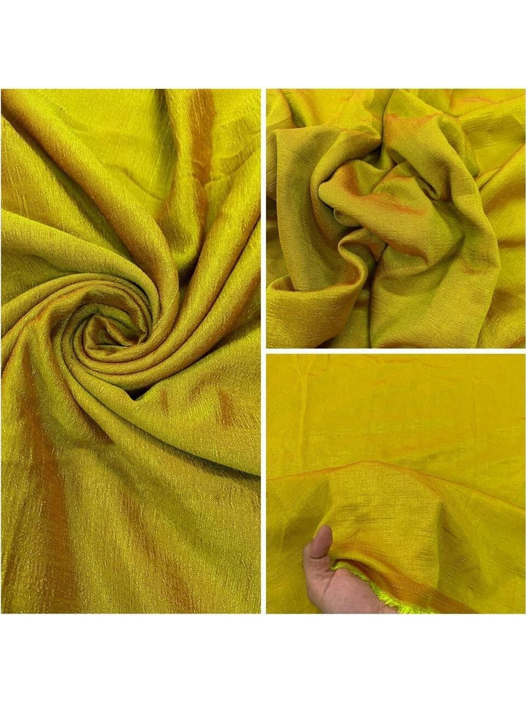 KRISHNAM TRENDS Dyed Pure Silk Unstitched Dress Material-image-8