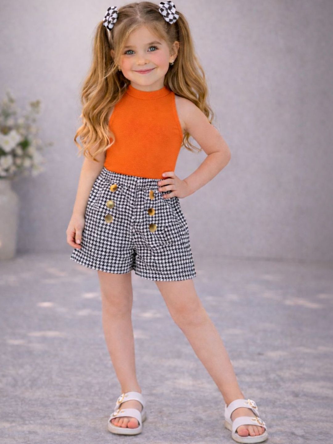 RAMIAAZ Girls Top with Shorts-image-47