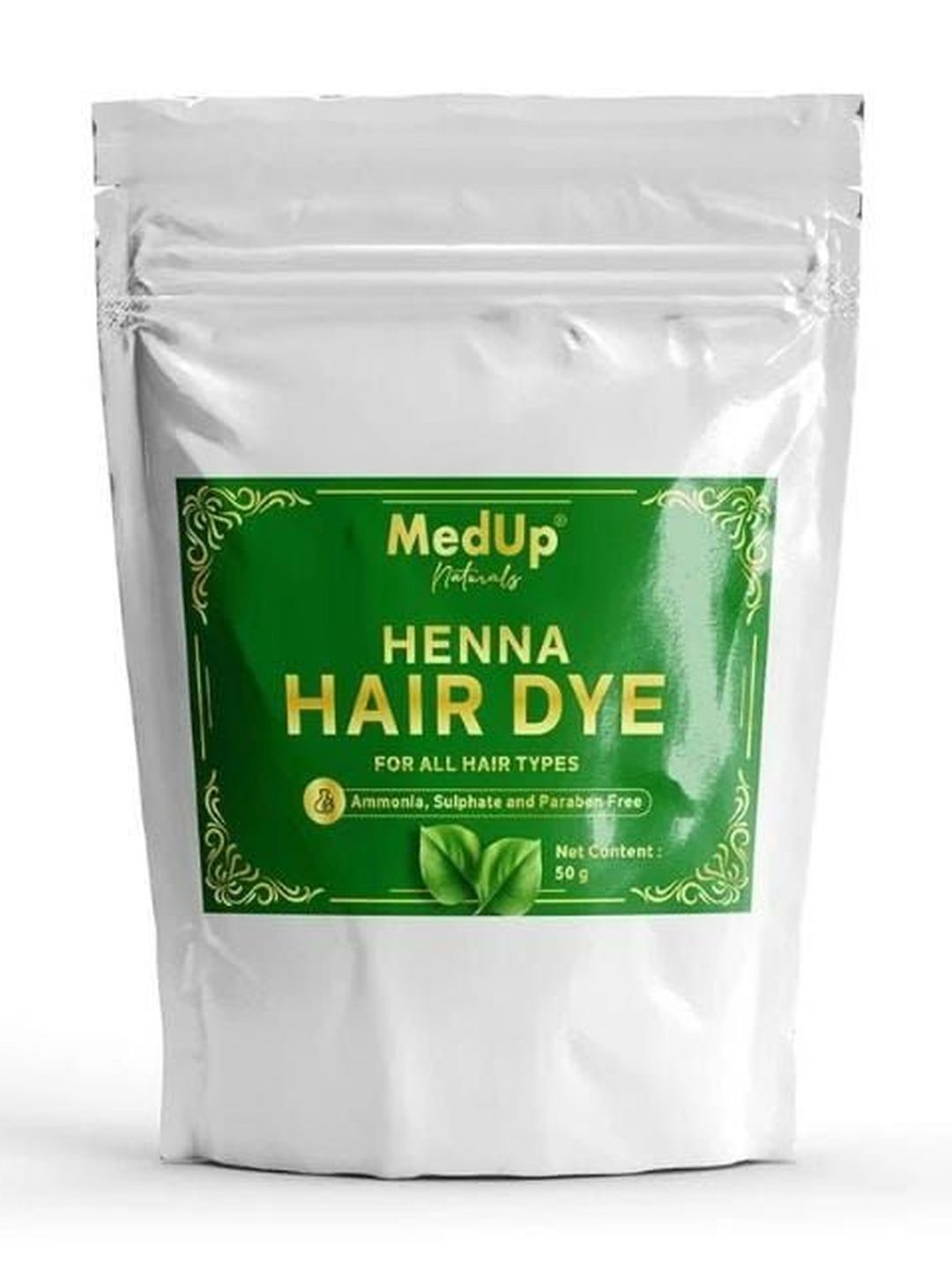 Medup Natural Henna Hair Dye - 50 g - Black-picture-10