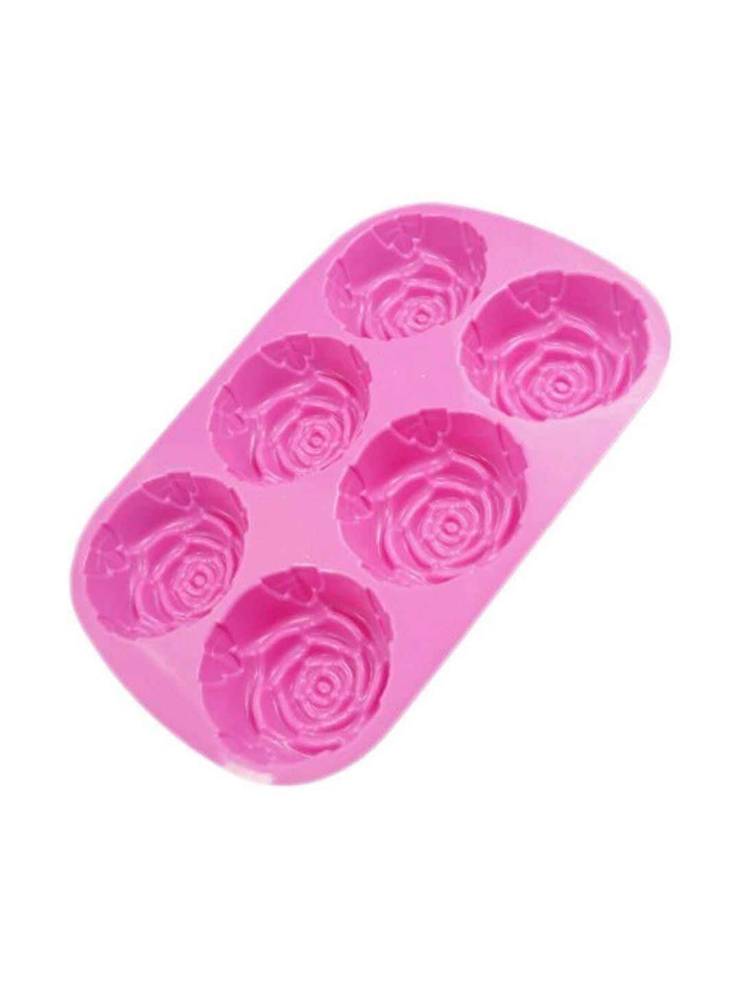 glamaxy Pink Silicone Rose Baking Moulds-picture-44