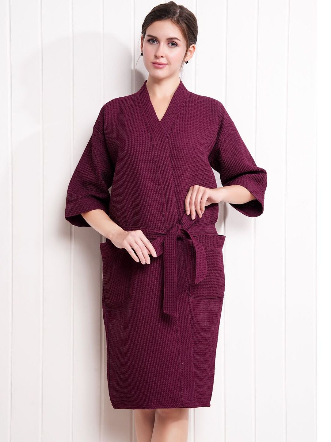 LacyLook Cotton Knee Length Bath Robe and Wraps-image-21