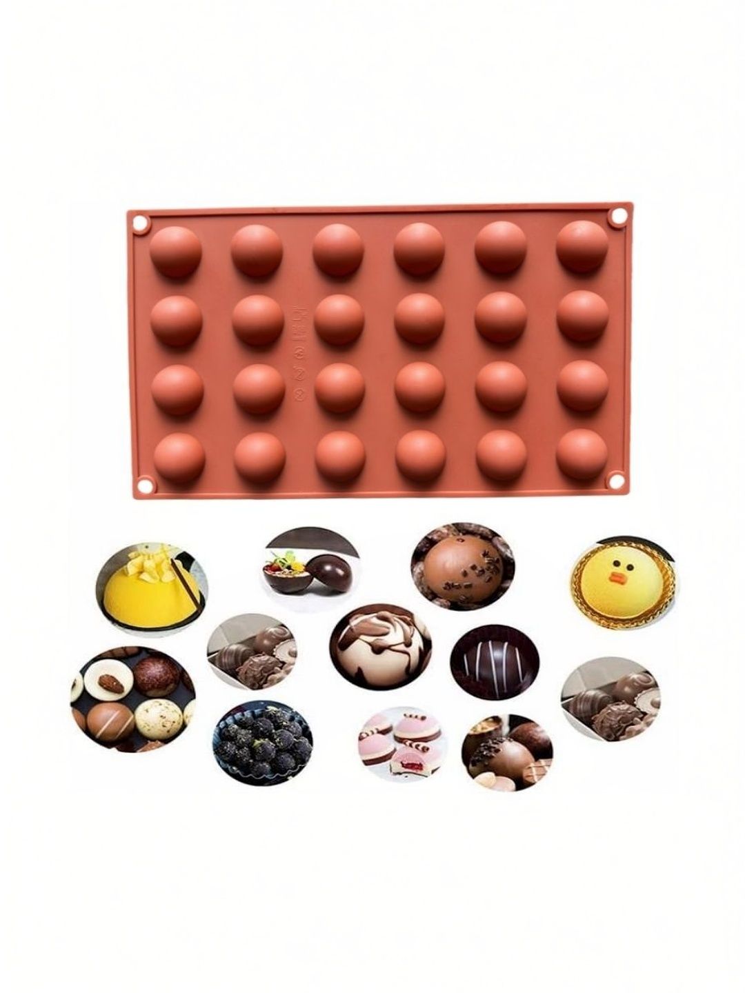 glamaxy Brown Silicone Baking Moulds-picture-21