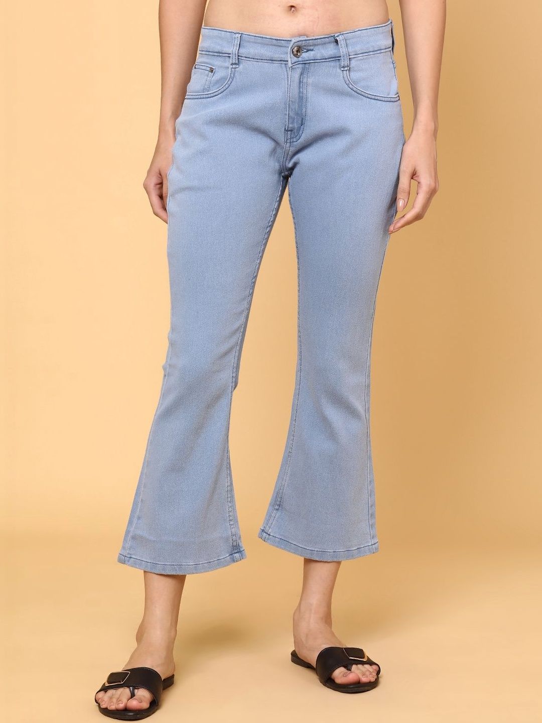 V-Mart Women Regular Fit Mid-Rise Light Fade Stretchable Jeans-picture-33