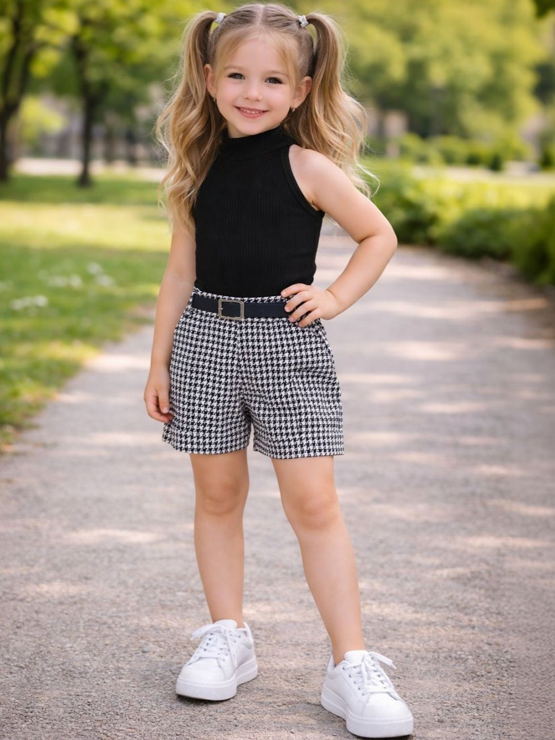 RAMIAAZ Girls Top with Shorts-image-42