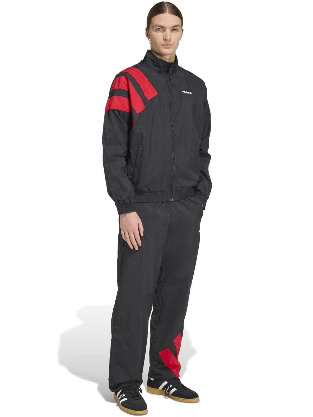 ADIDAS Originals Men Brand Logo Printed Mock Collar Bomber-image-35