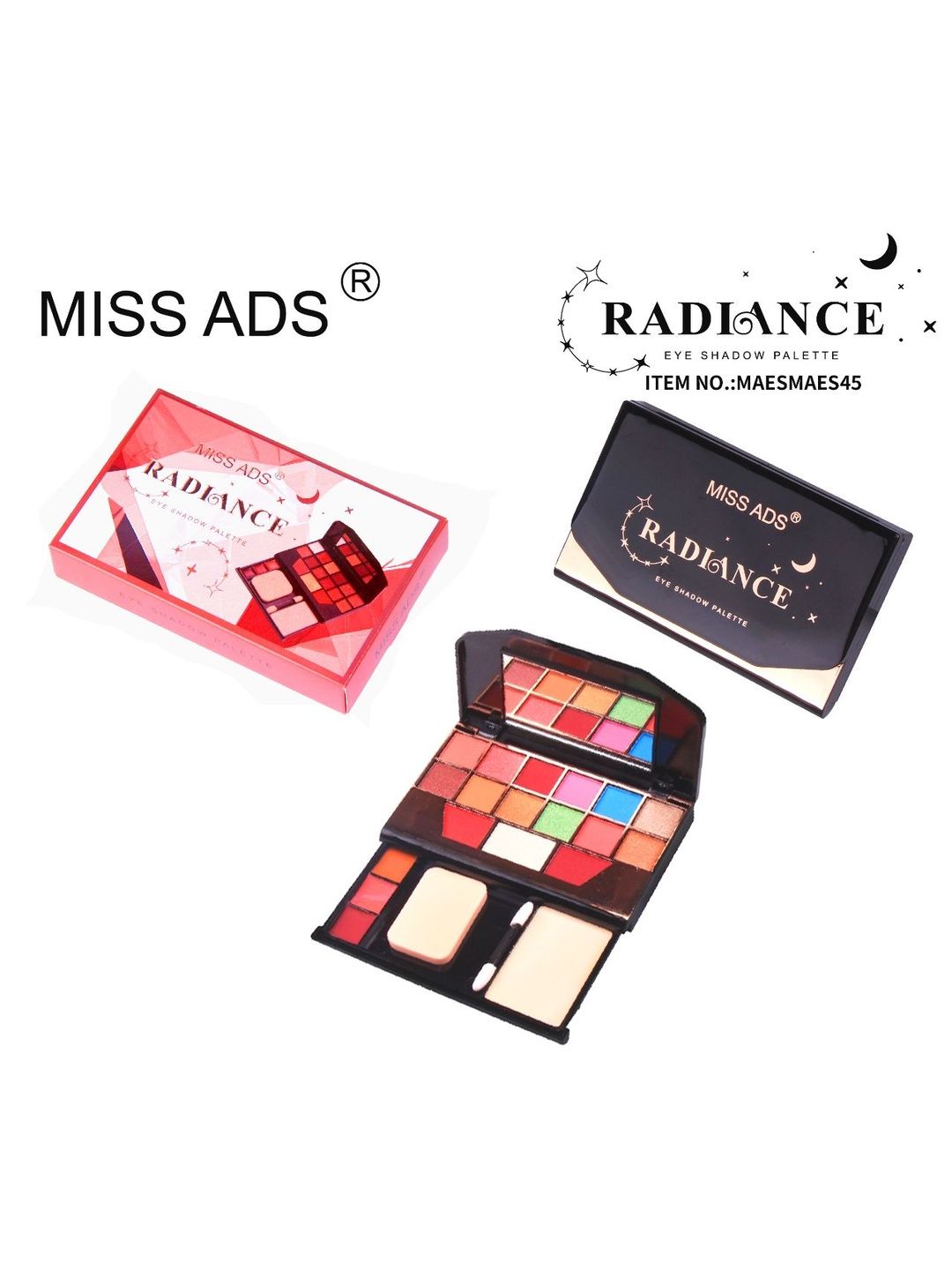 MISS ADS 15 Shades Eyeshadow Pallet- MAES045-picture-49