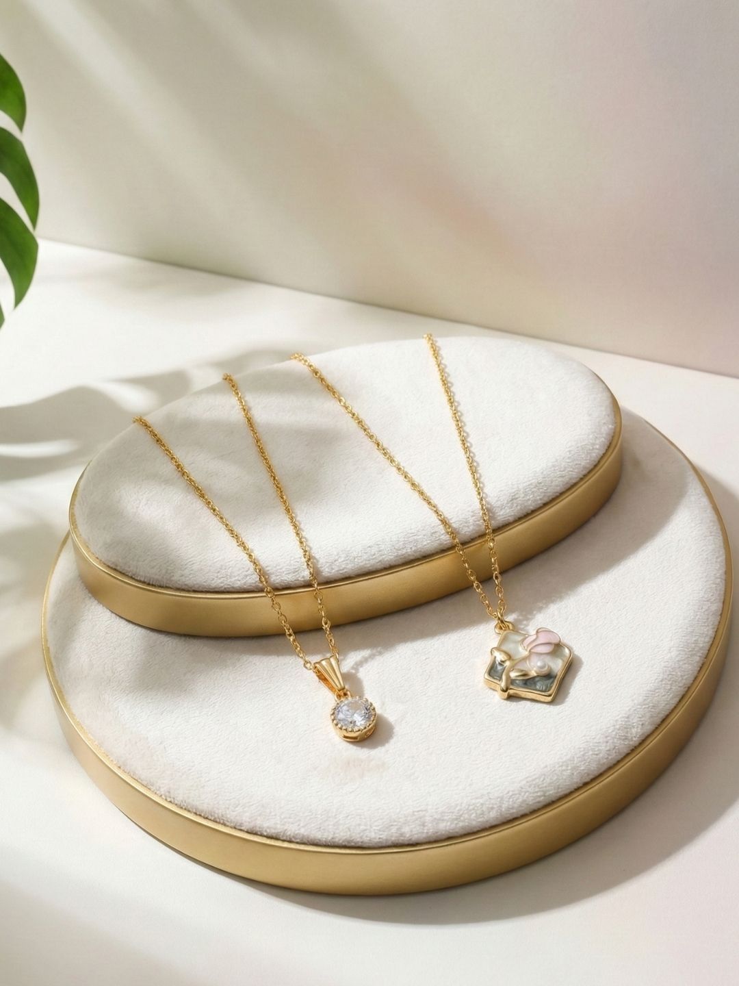 Lara Karen Brass Gold-Plated Pendant And Chain-picture-15