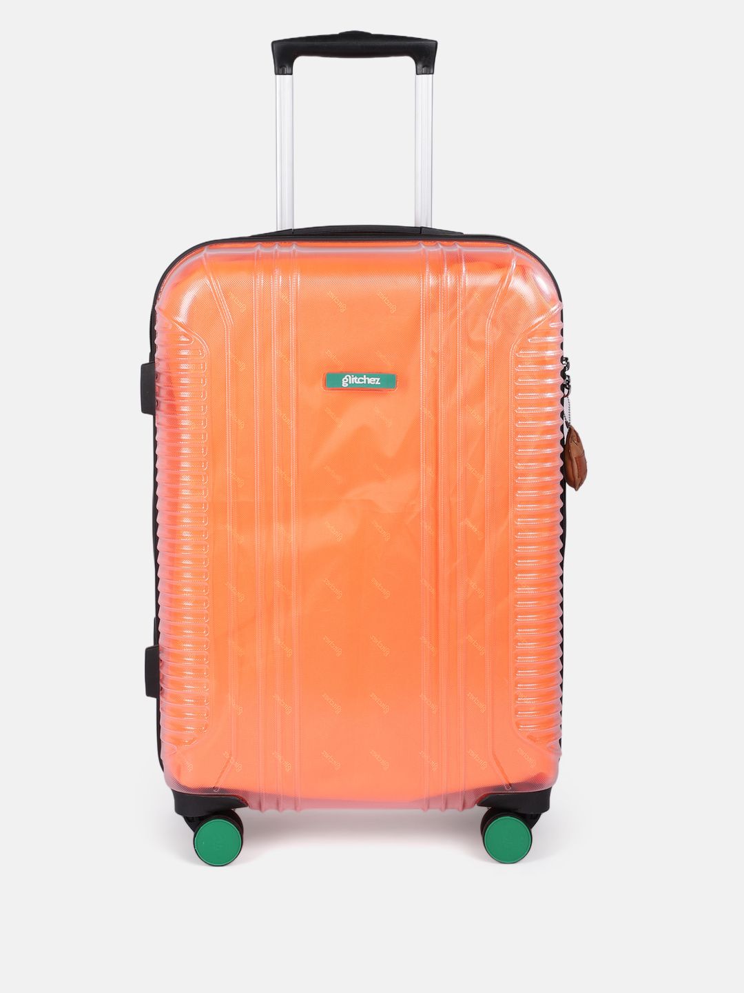 glitchez Textured Hard-Sided Check-In Trolley Bag-image-10