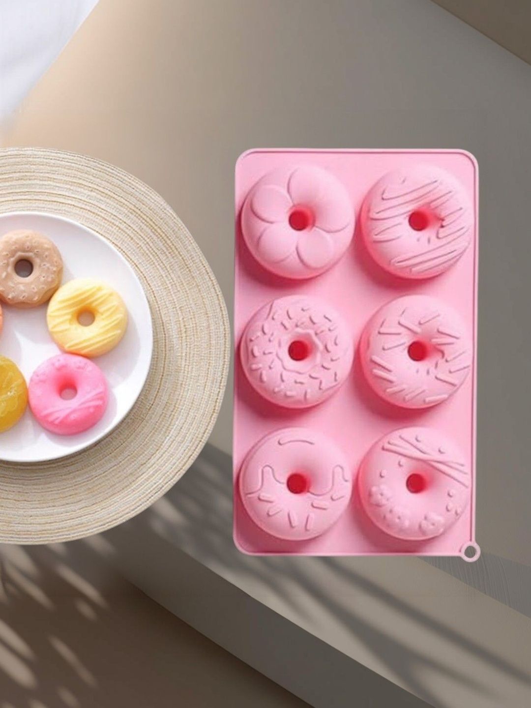 glamaxy Pink & Yellow Silicone Baking Moulds-picture-36