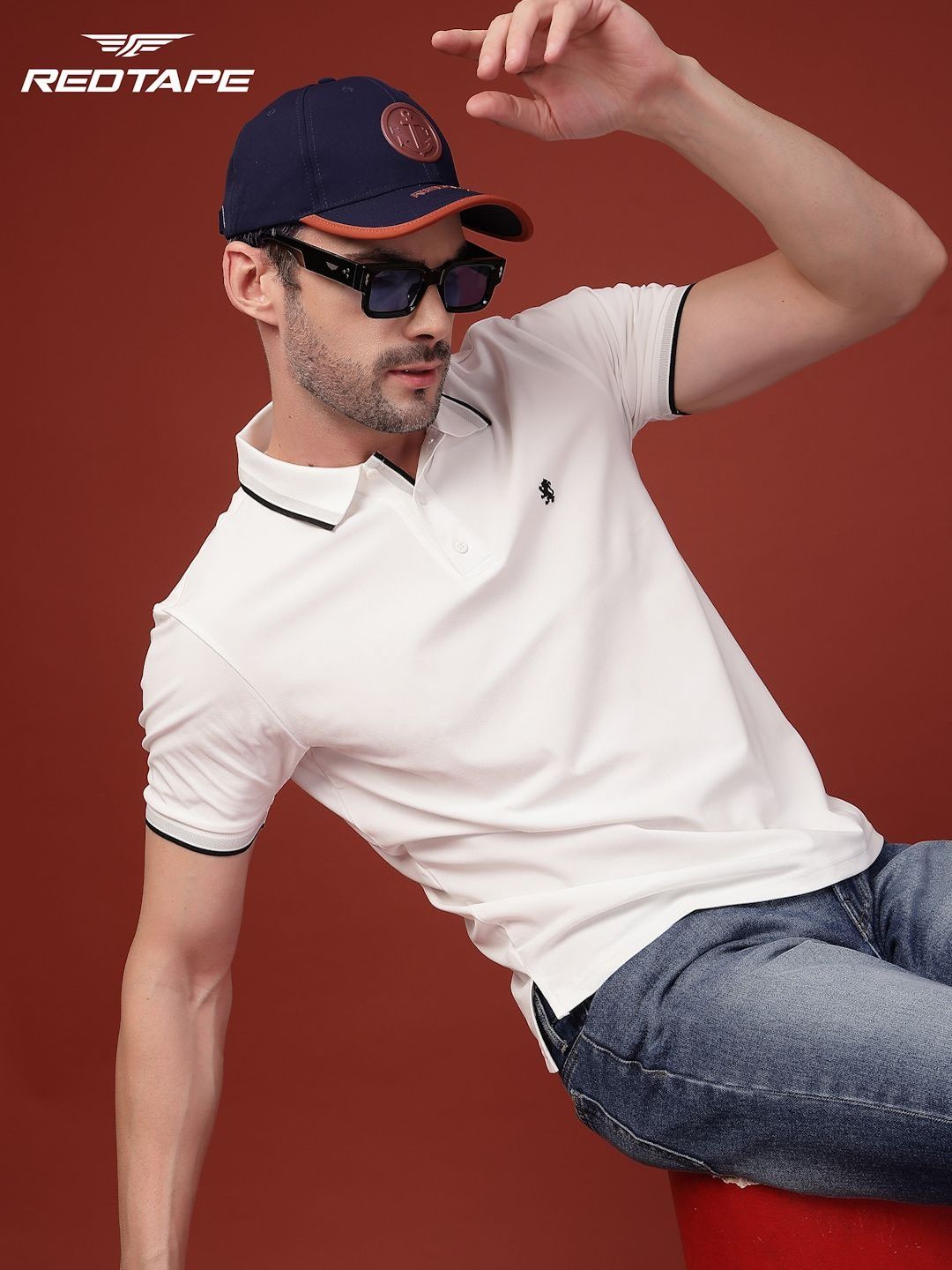 Red Tape Unisex Blue Solid Polyester Baseball Cap with Adjustable Strap-picture-45