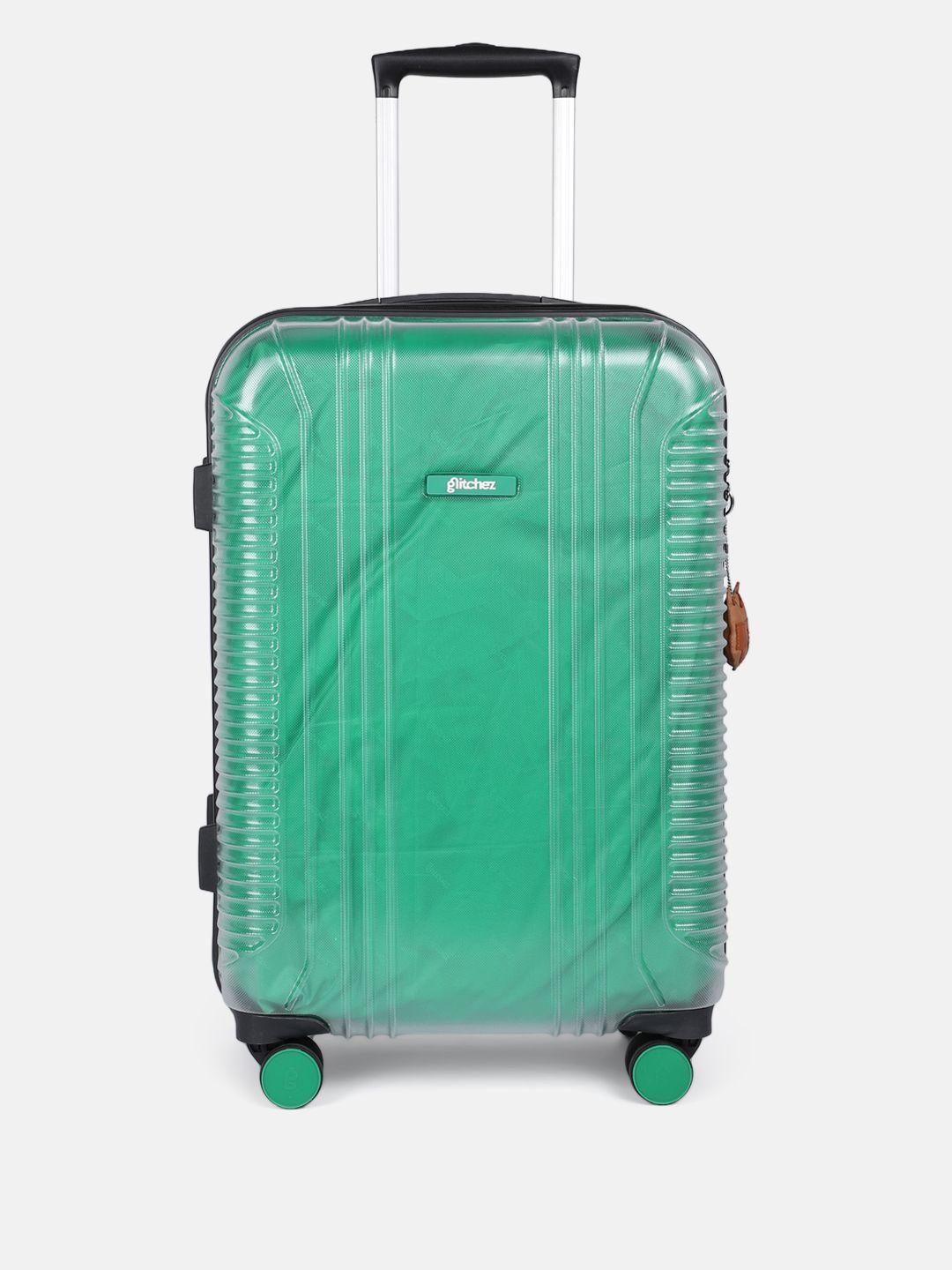 glitchez Kepler Textured Hard Sided Medium Trolley Suitcase - Volume 60L-image-4
