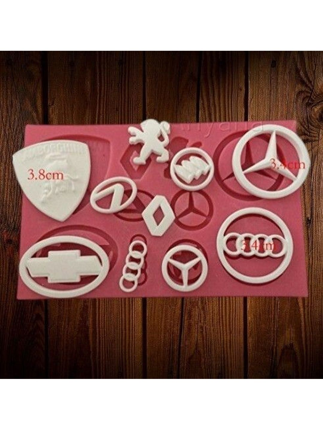 glamaxy Pink & White Silicone Baking Moulds-picture-47