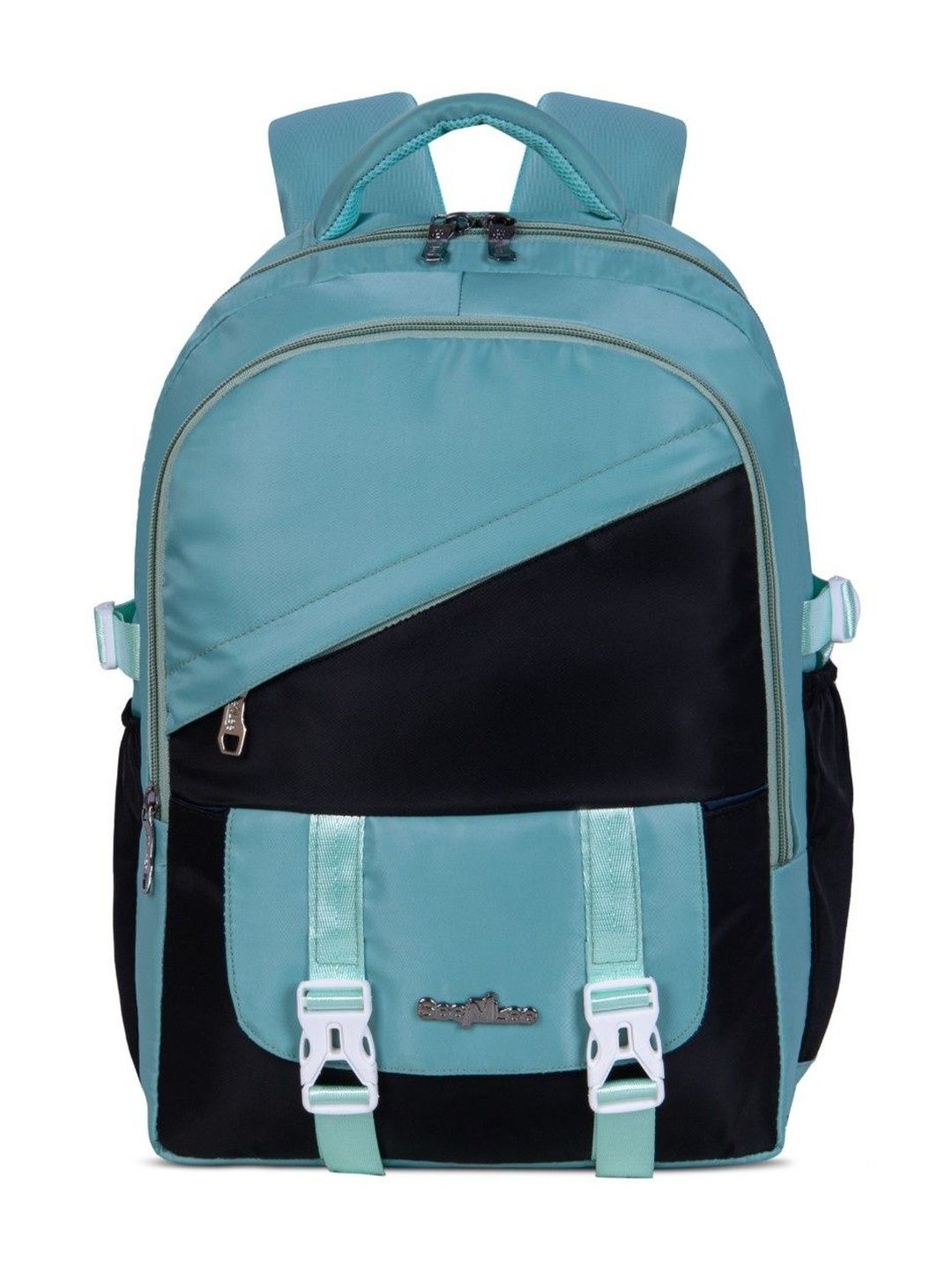 Seenlee Women Colourblocked Backpack with Compression Straps-picture-34