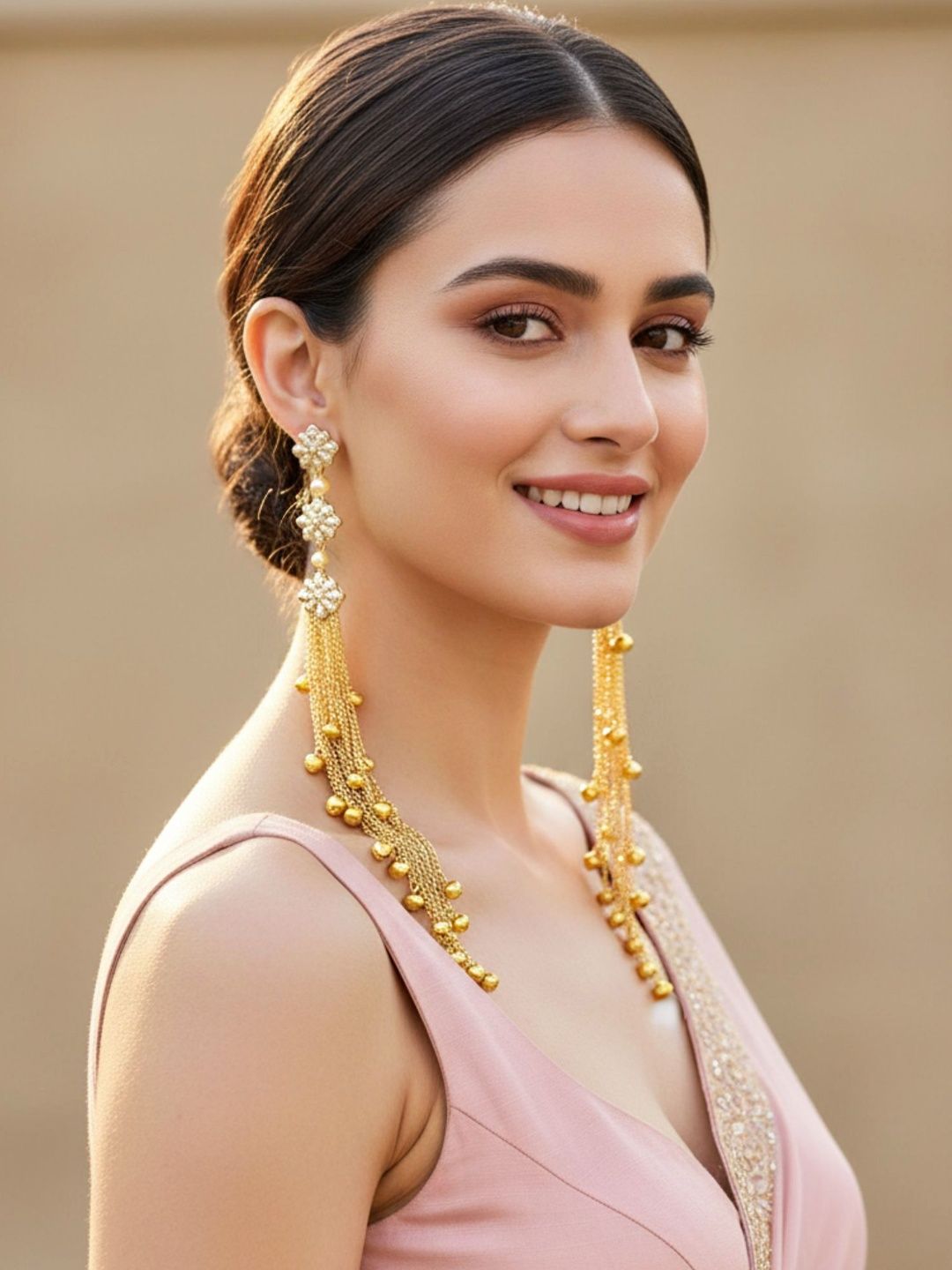 KARATCART Floral Earrings-picture-23