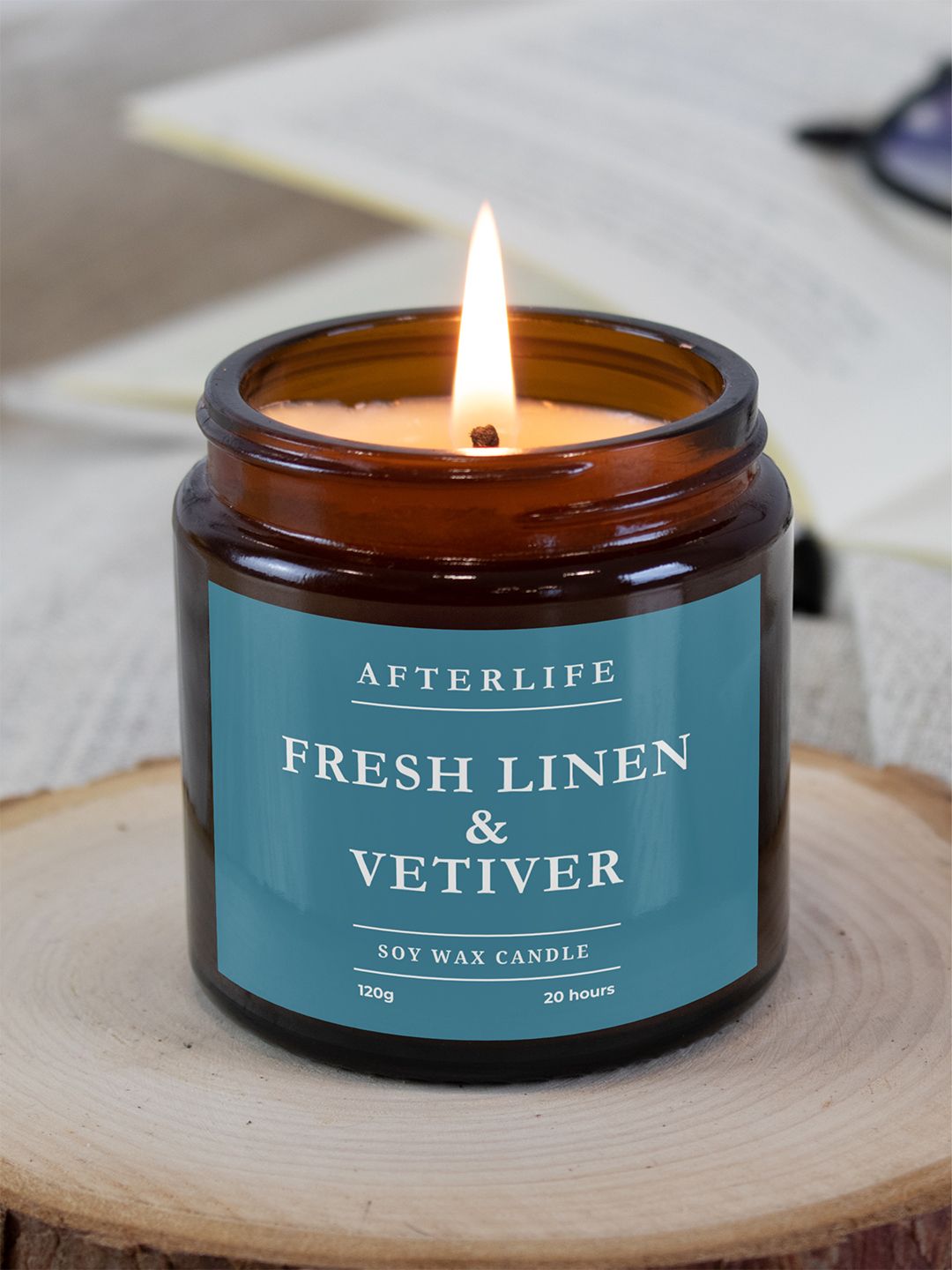 Afterlife Fresh Linen & Vetiver Scented Candles-picture-35