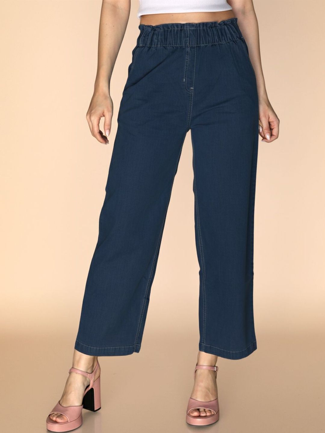 LYRA Women Comfort High-Rise Trousers-picture-21