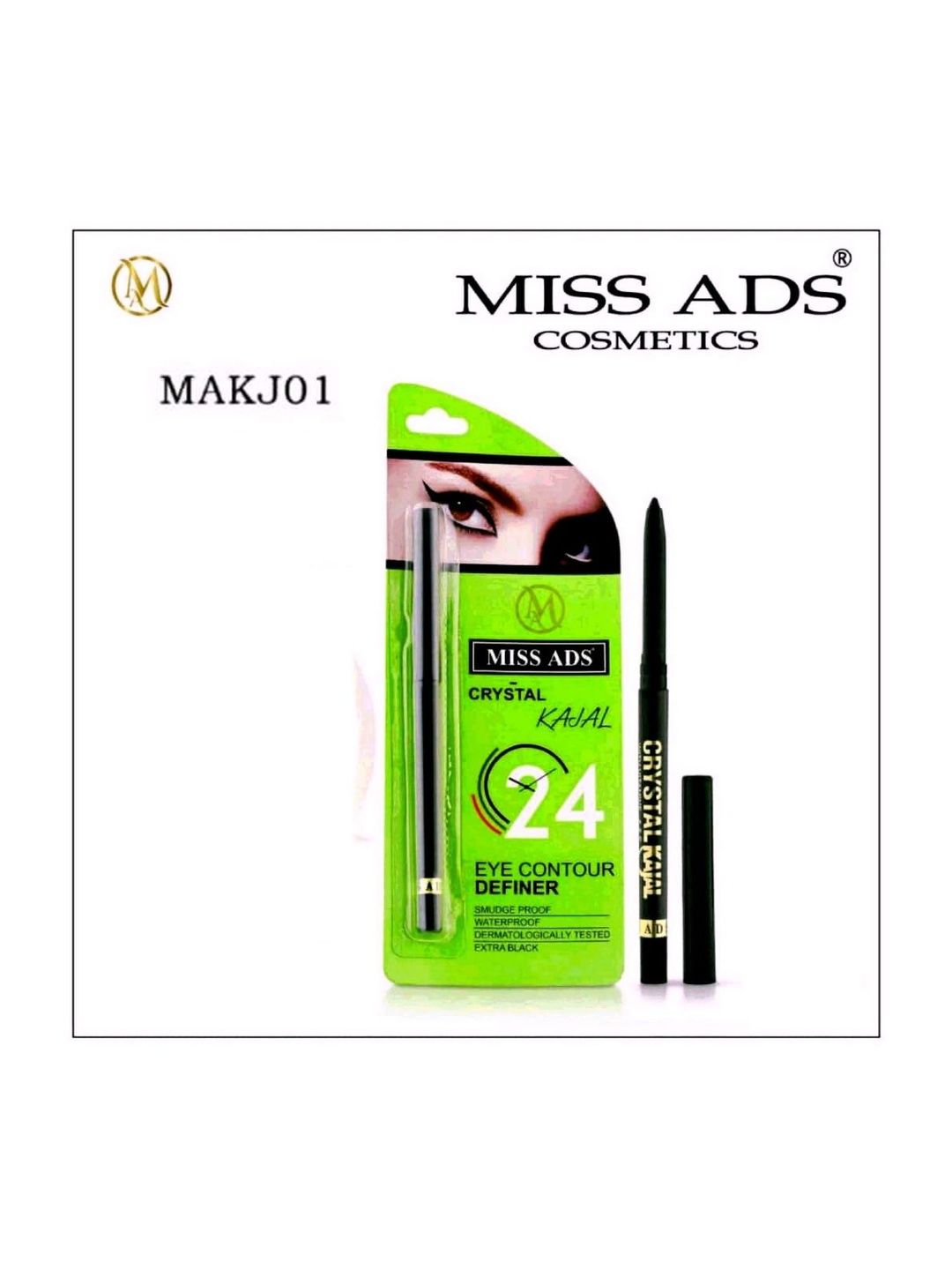 MISS ADS Long-Lasting Eyeliner & Kajal Pencil - 0.5 g - Black-picture-37