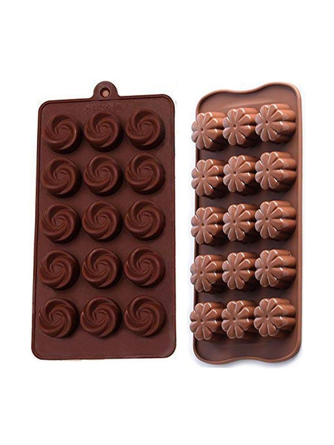 glamaxy Brown Rose Shape & Flower Shape Moulds-picture-33