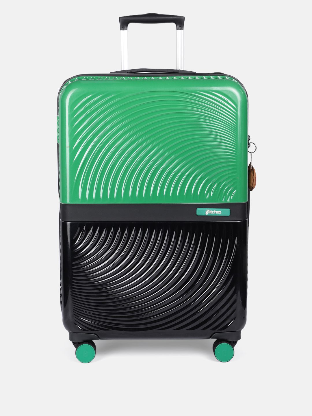 glitchez Drip Colourblock Large Trolley Suitcase with Keychain - Volume 110 L-picture-30